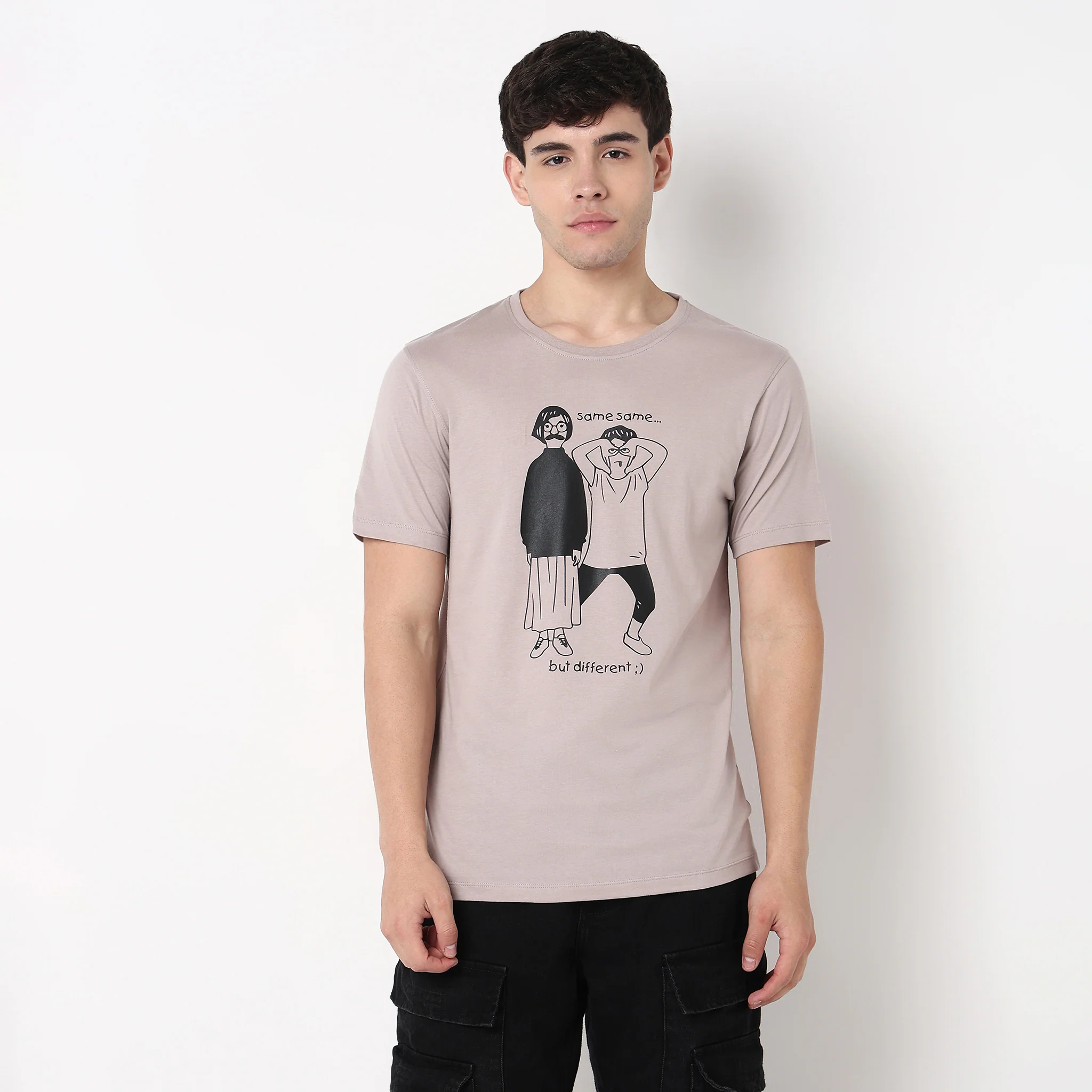 Crew Neck Cotton Graphitee - Image 2