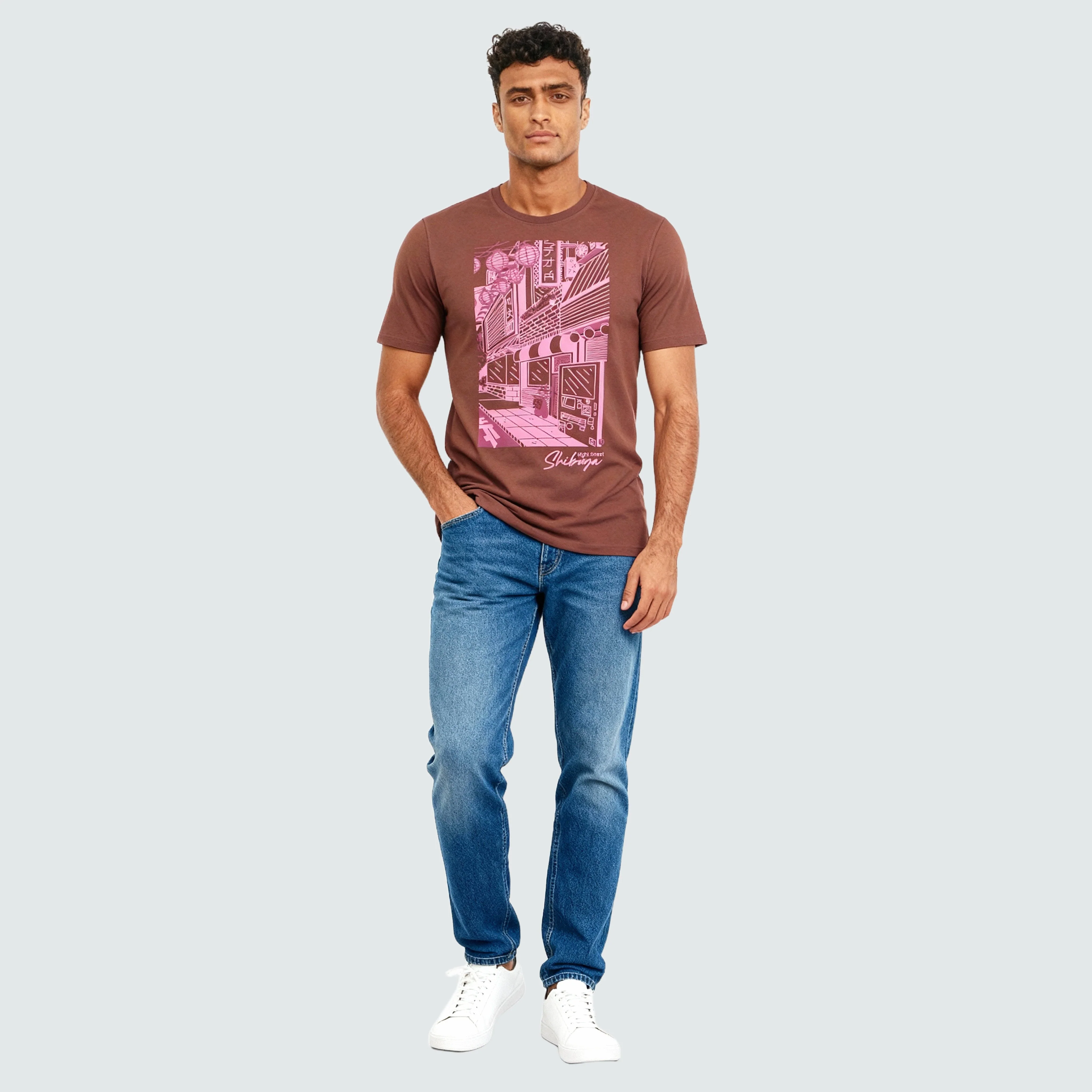 Crew Neck Cotton Graphitee