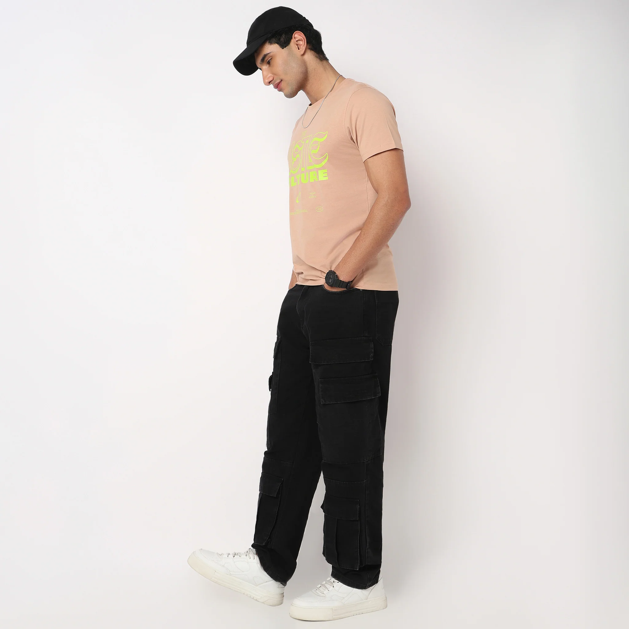 Crew Neck Cotton Graphitee