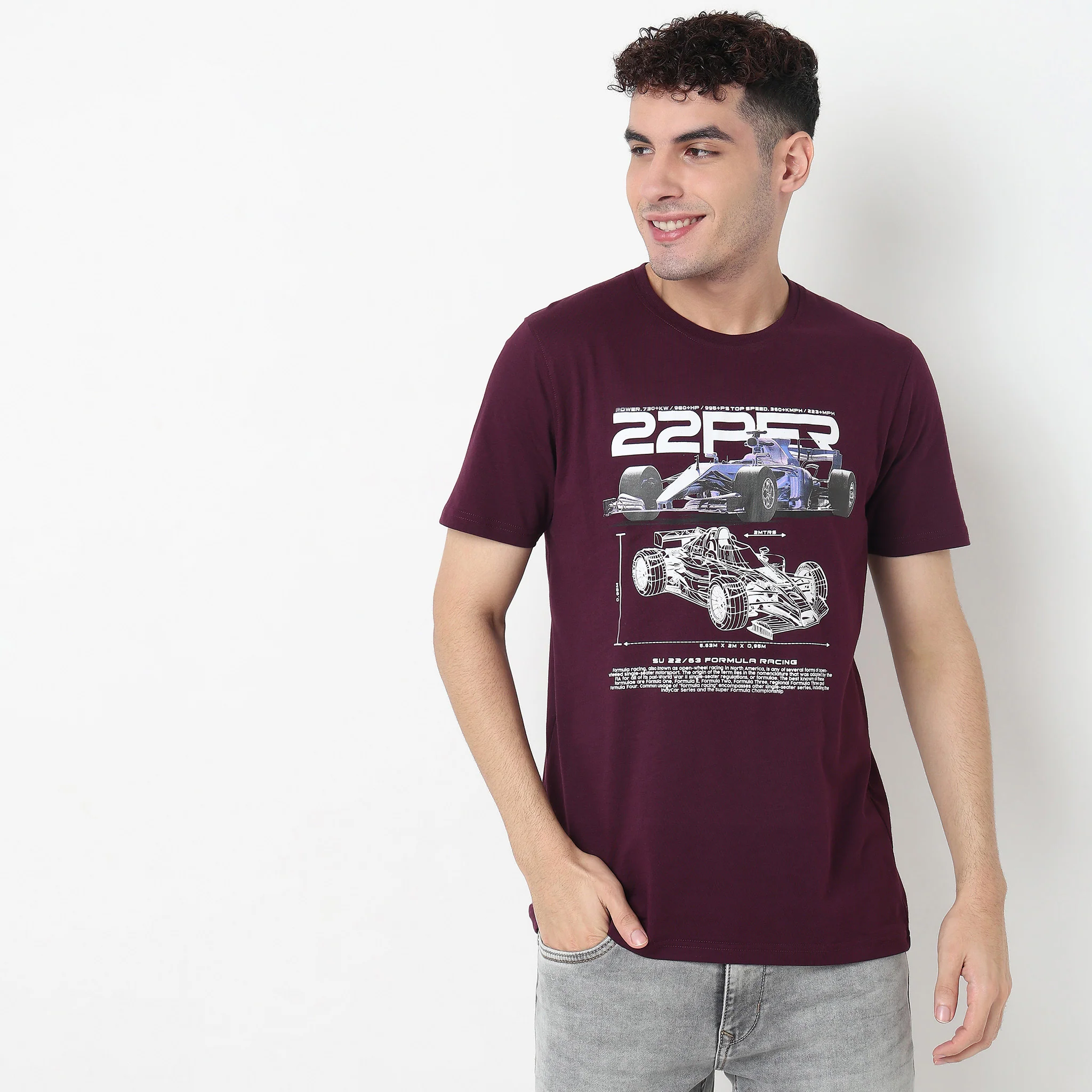 Crew Neck Cotton Graphitee - Image 2