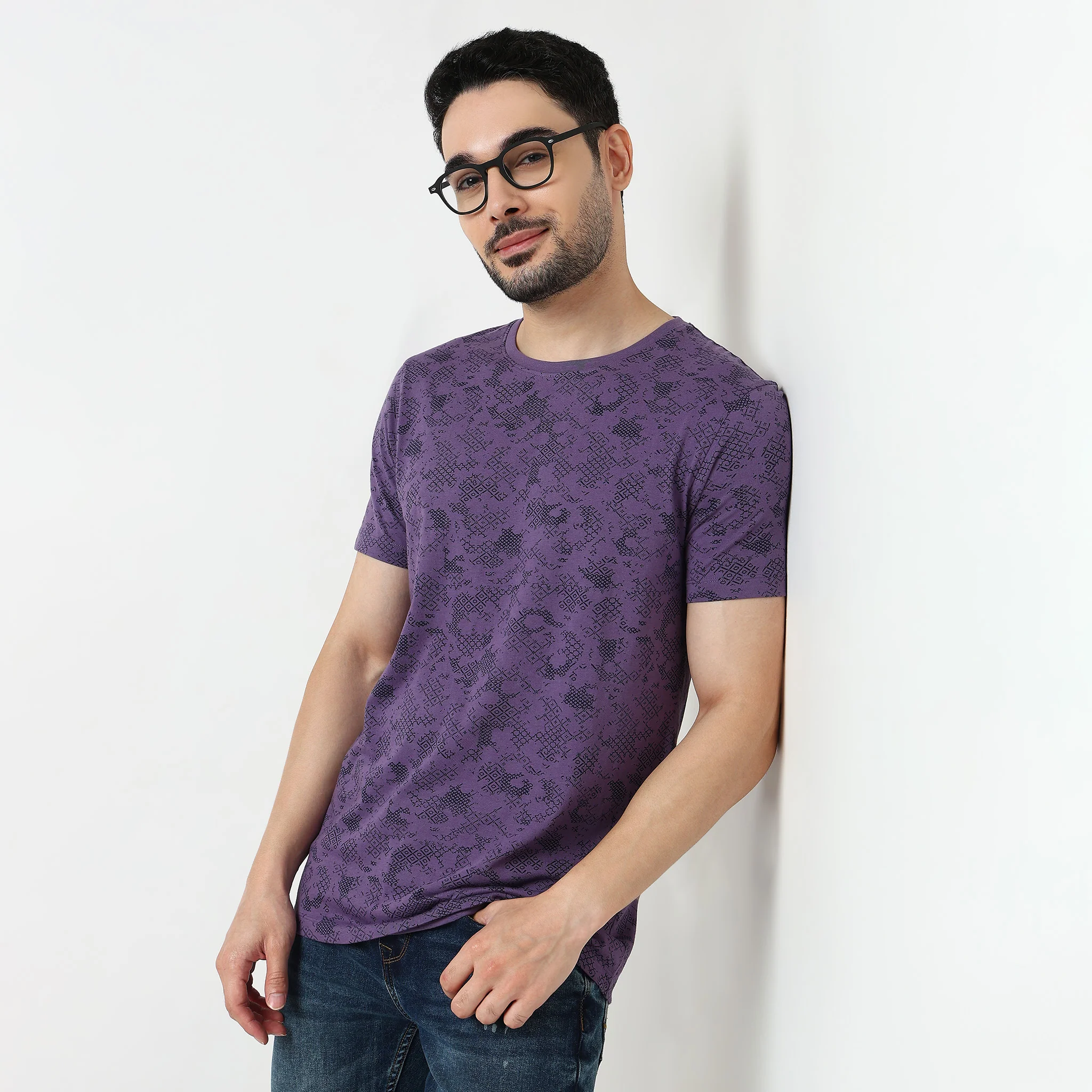 Crew Neck Cotton Graphitee