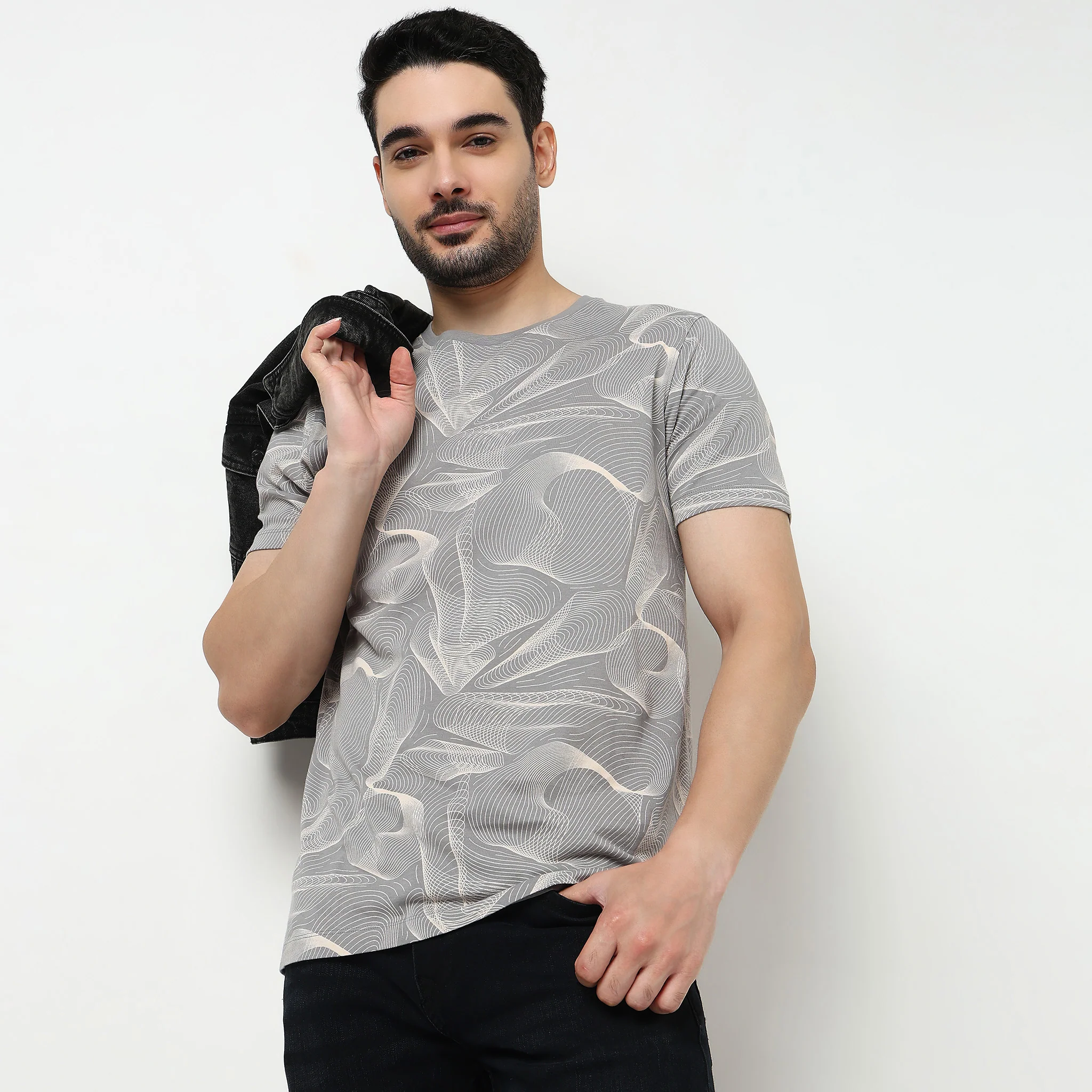 Crew Neck Cotton Graphitee - Image 2