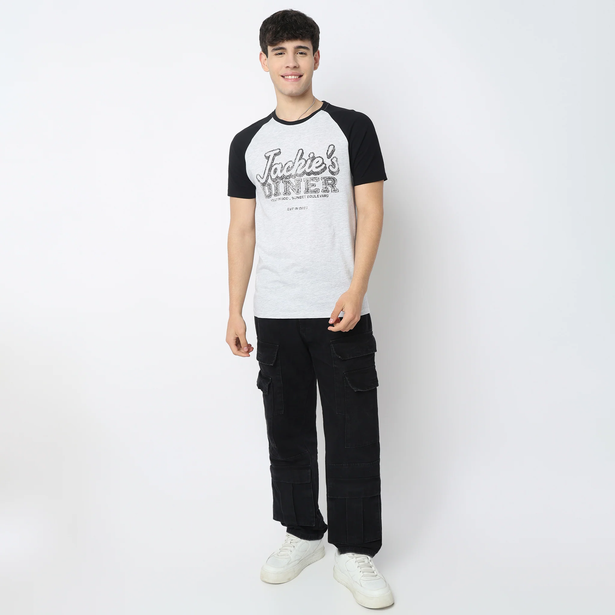 Crew Neck Cotton Graphitee