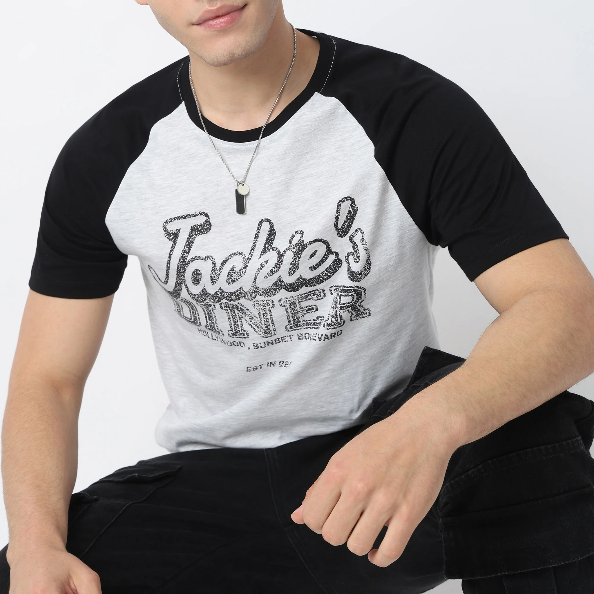 Crew Neck Cotton Graphitee - Image 4