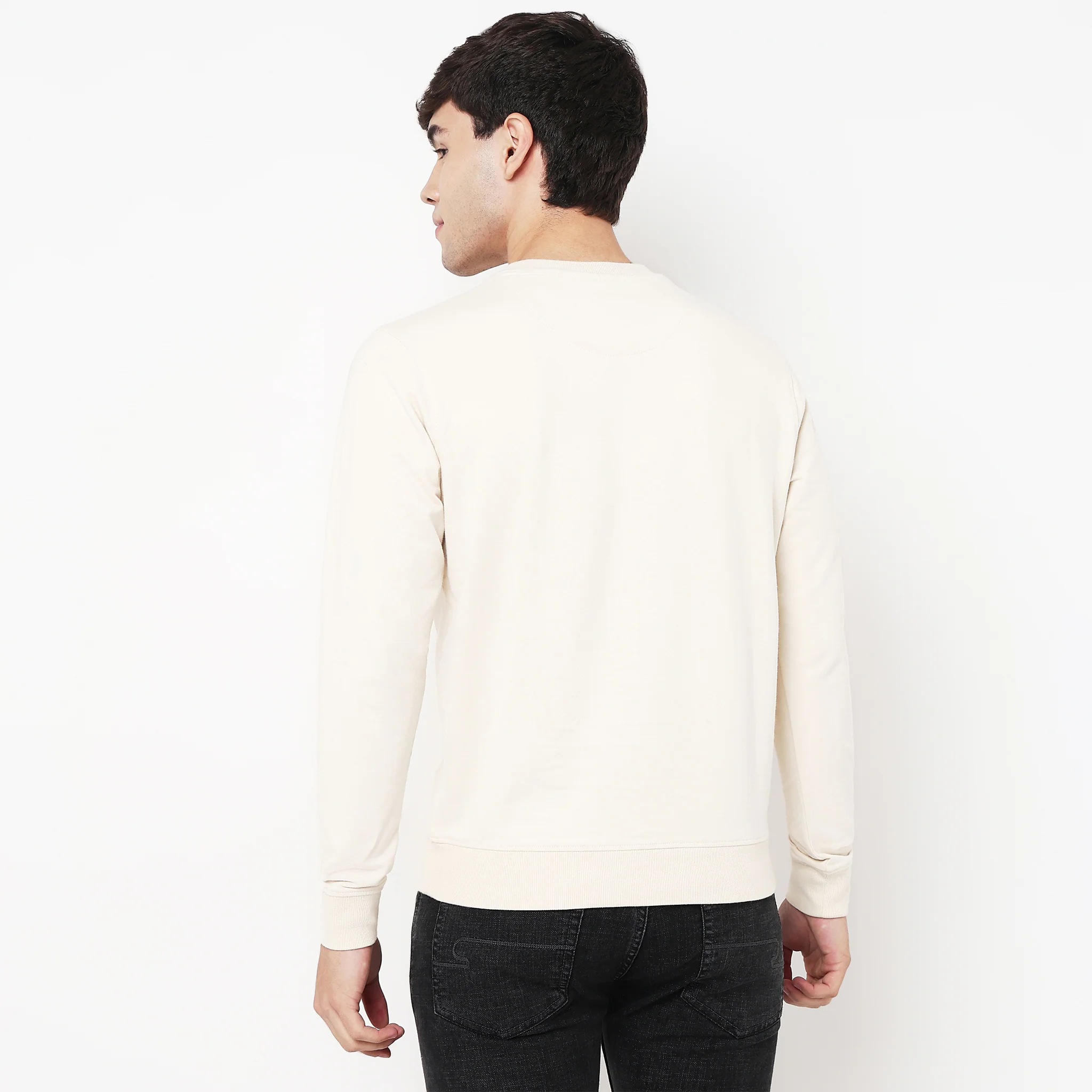 Crew Neck Graphic Sweat Tee - Image 3