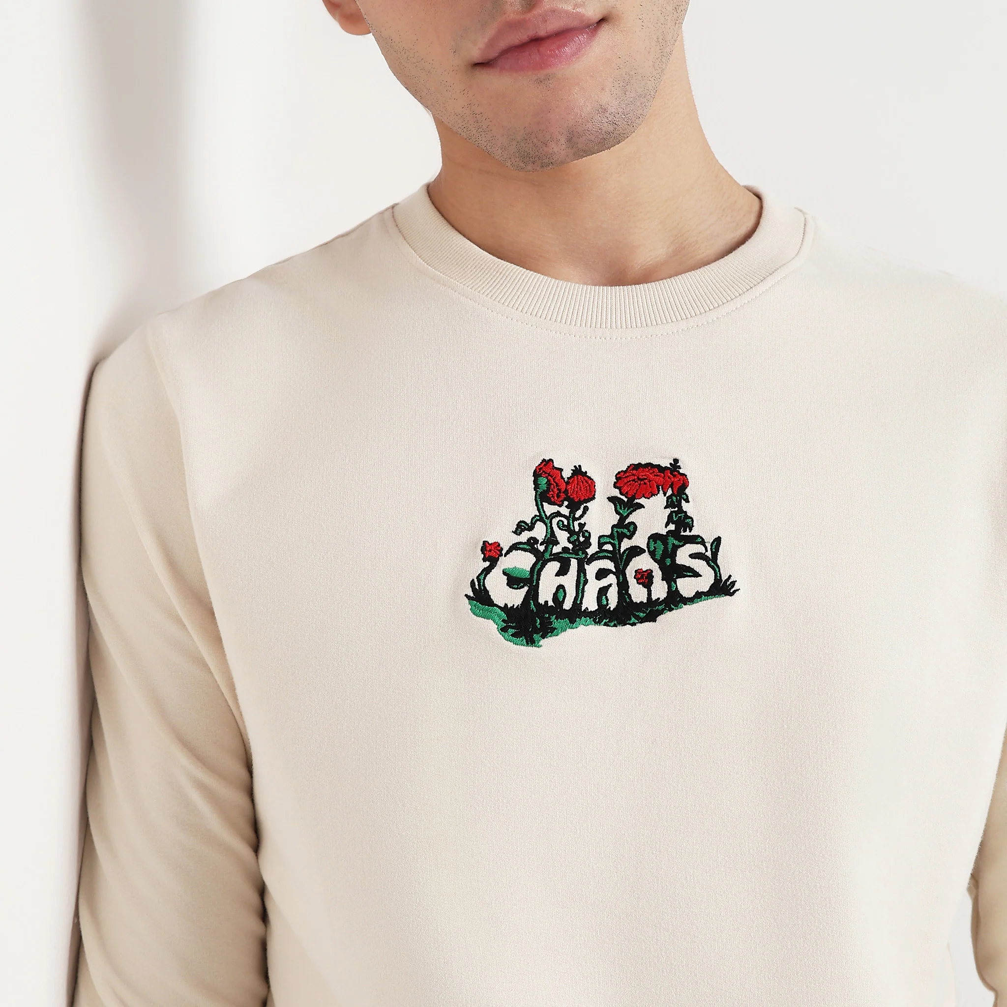 Crew Neck Graphic Sweat Tee - Image 4