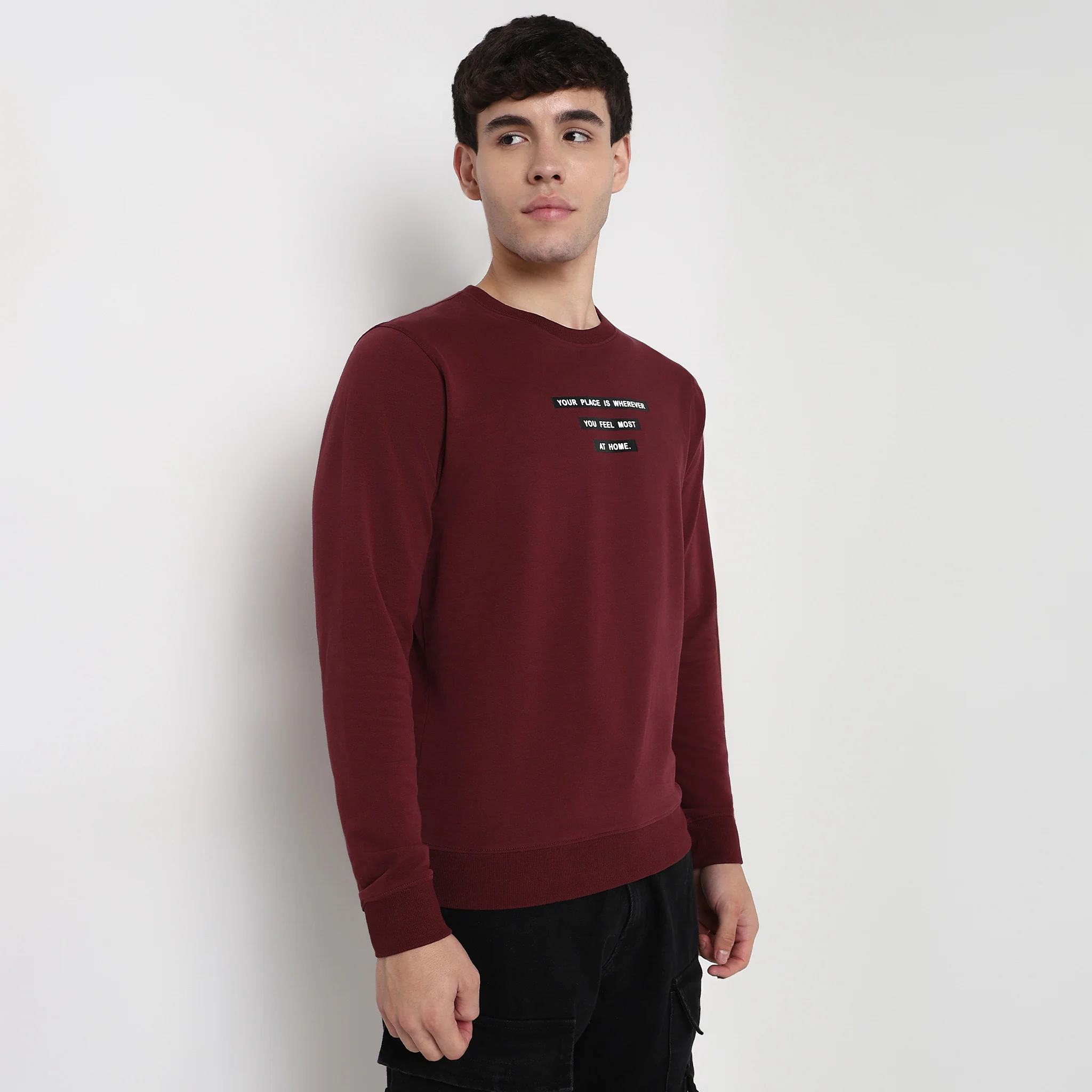 Crew Neck Graphic Sweat Tee - Image 5