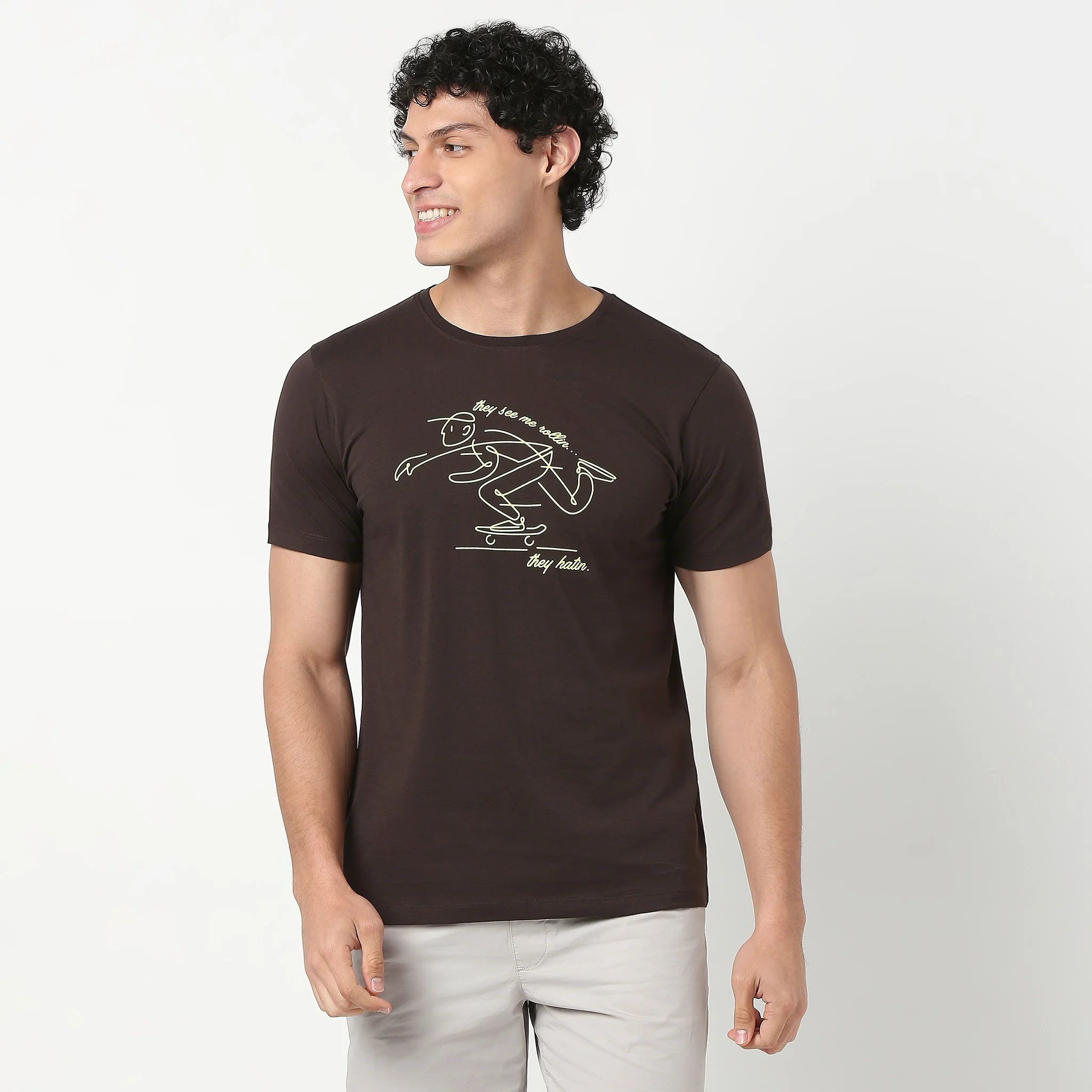 Crew Neck Graphic T-Shirt - Image 2