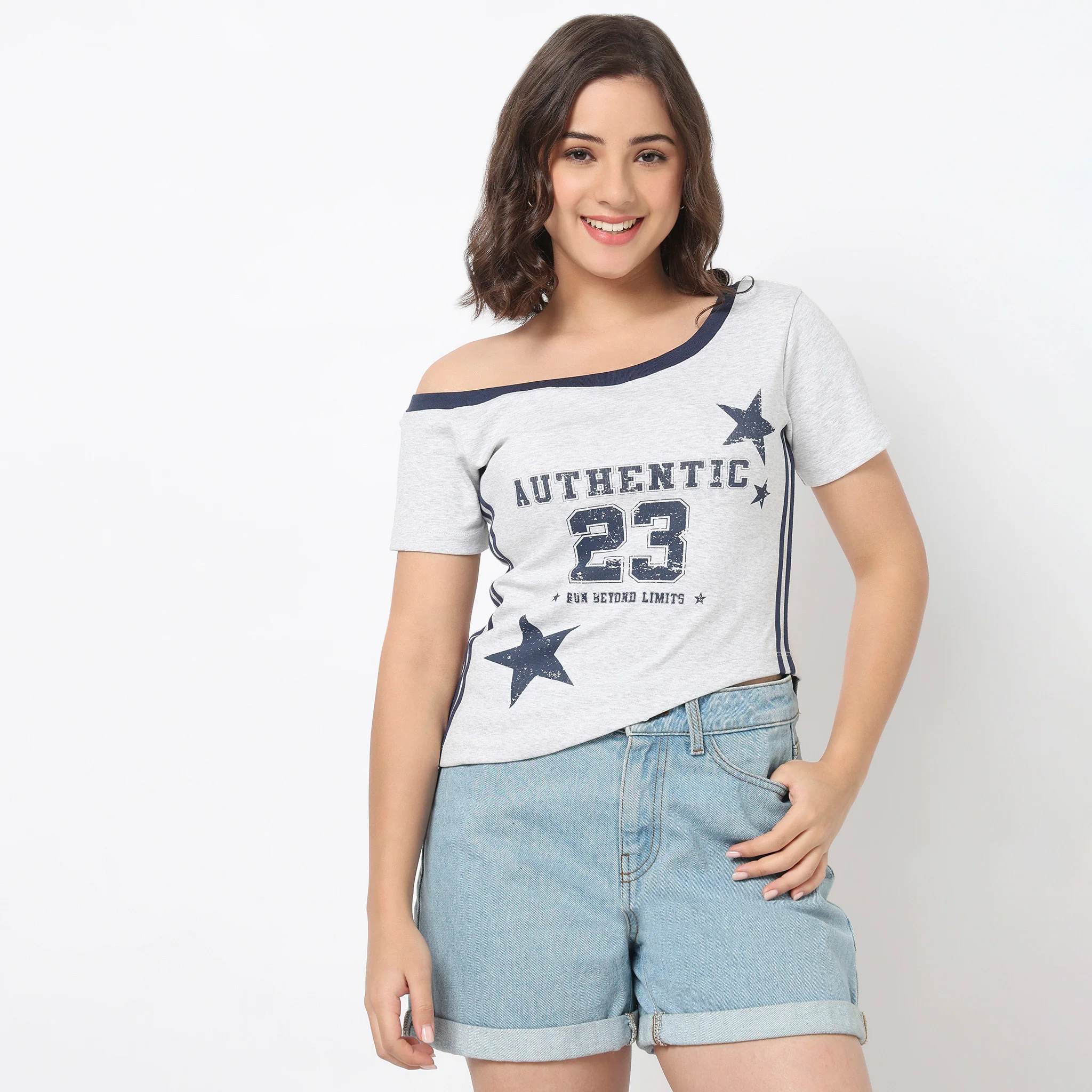 Crew Neck Graphic T-Shirt - Image 2