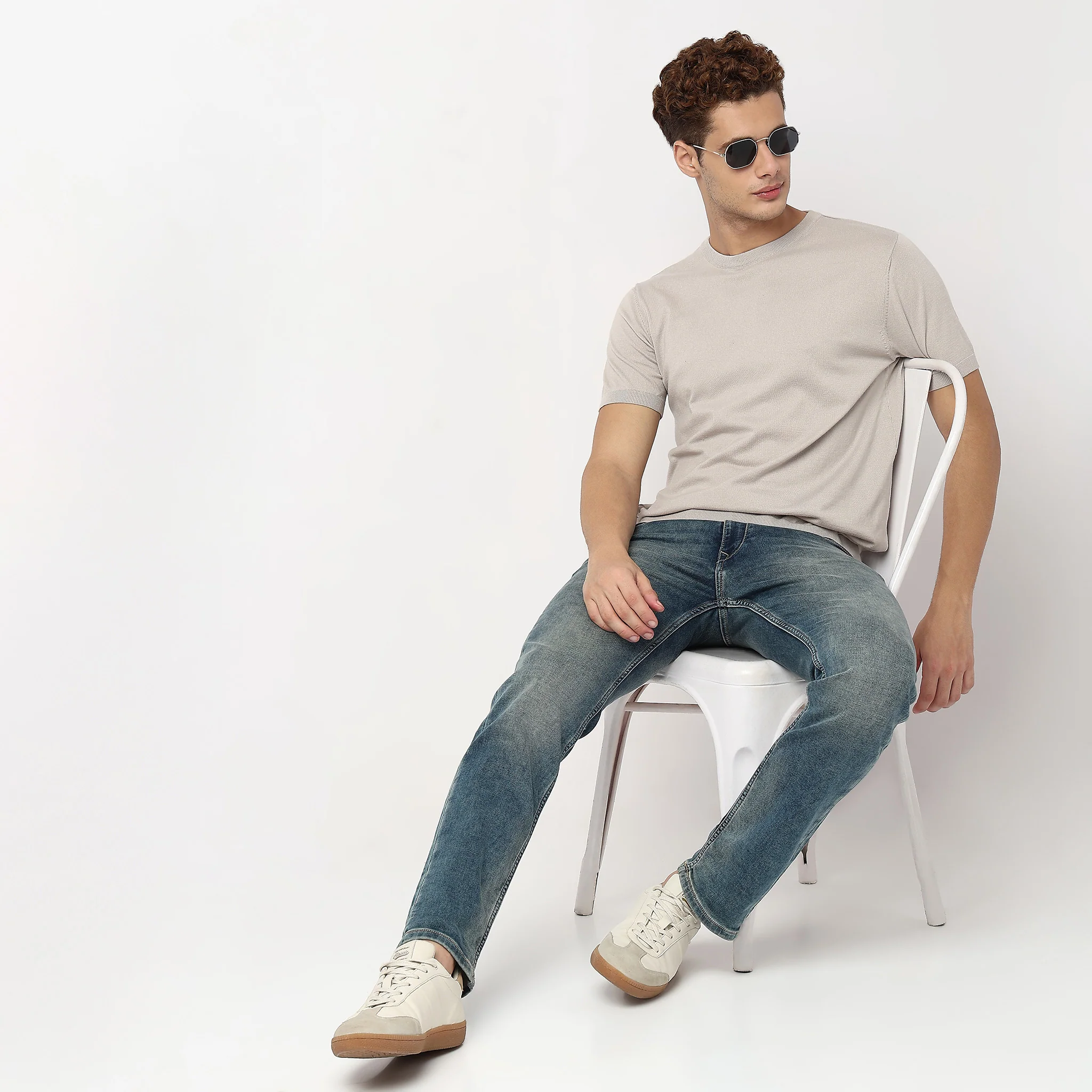 Hand Knit Solid T-Shirt - Image 14