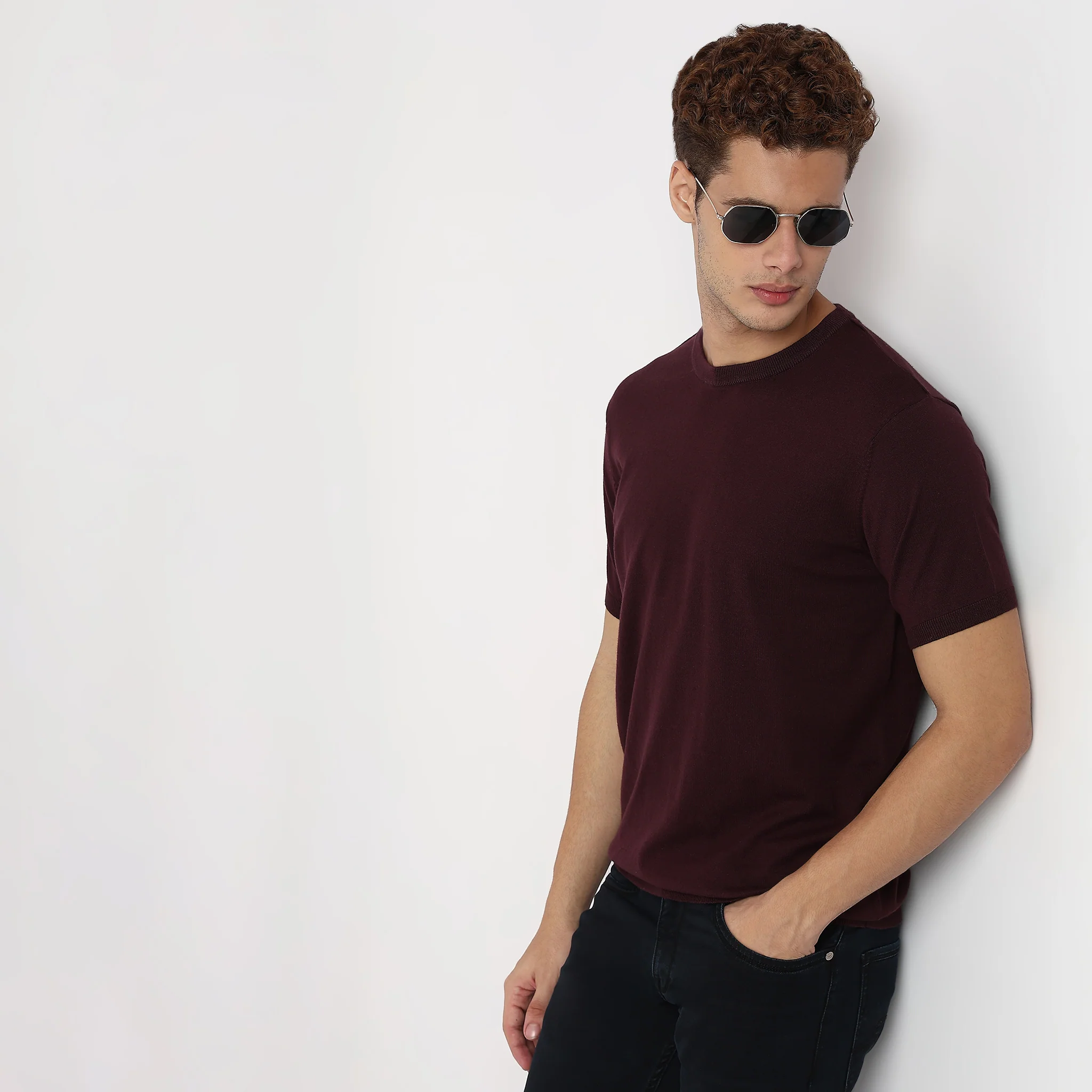 Hand Knit Solid T-Shirt - Image 16