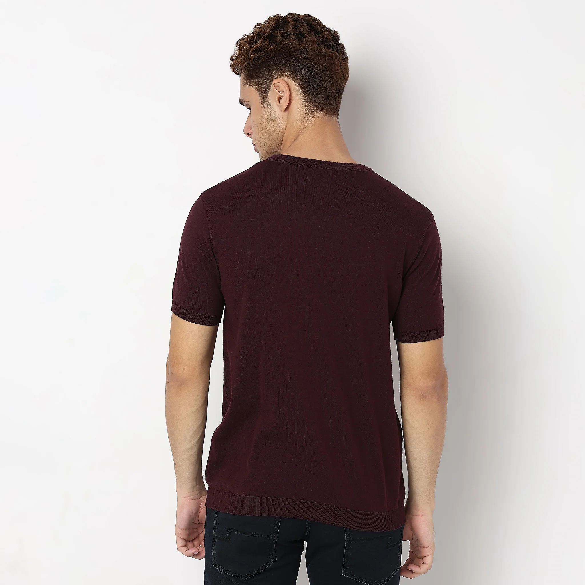 Hand Knit Solid T-Shirt - Image 18