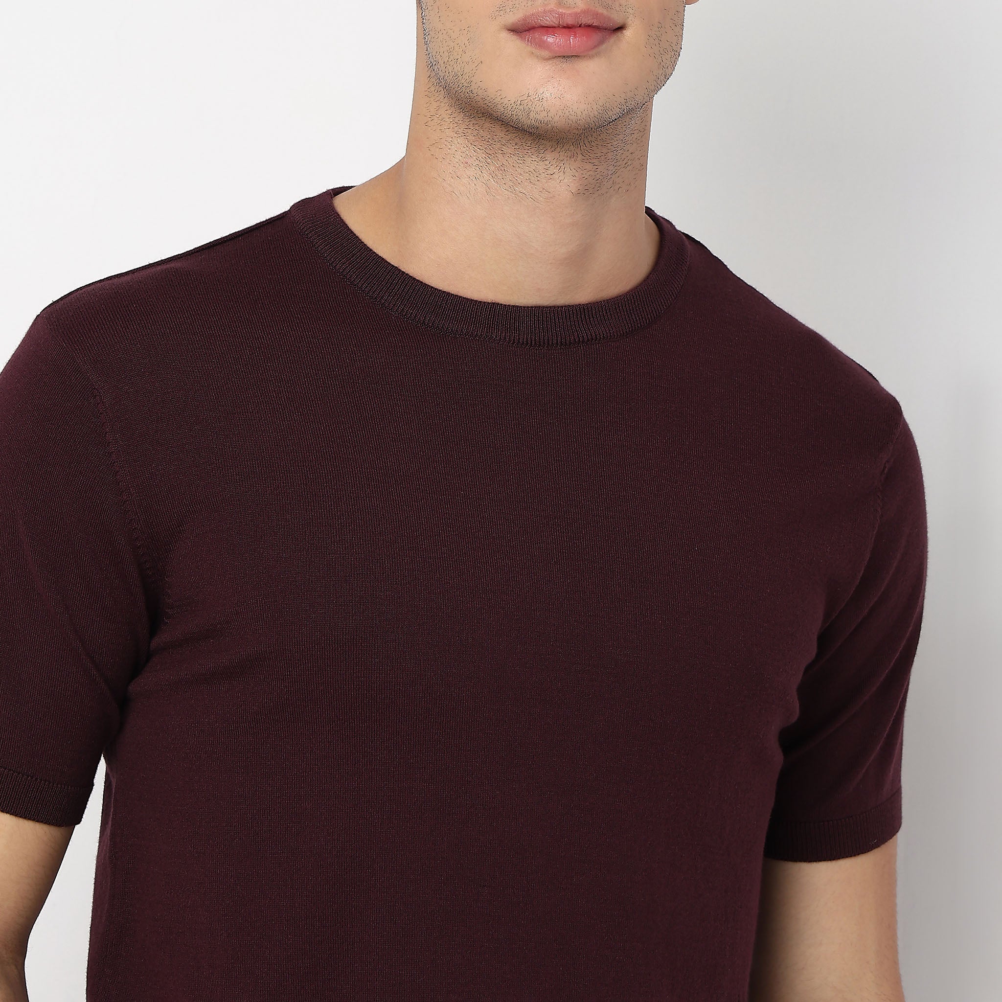 Hand Knit Solid T-Shirt - Image 19