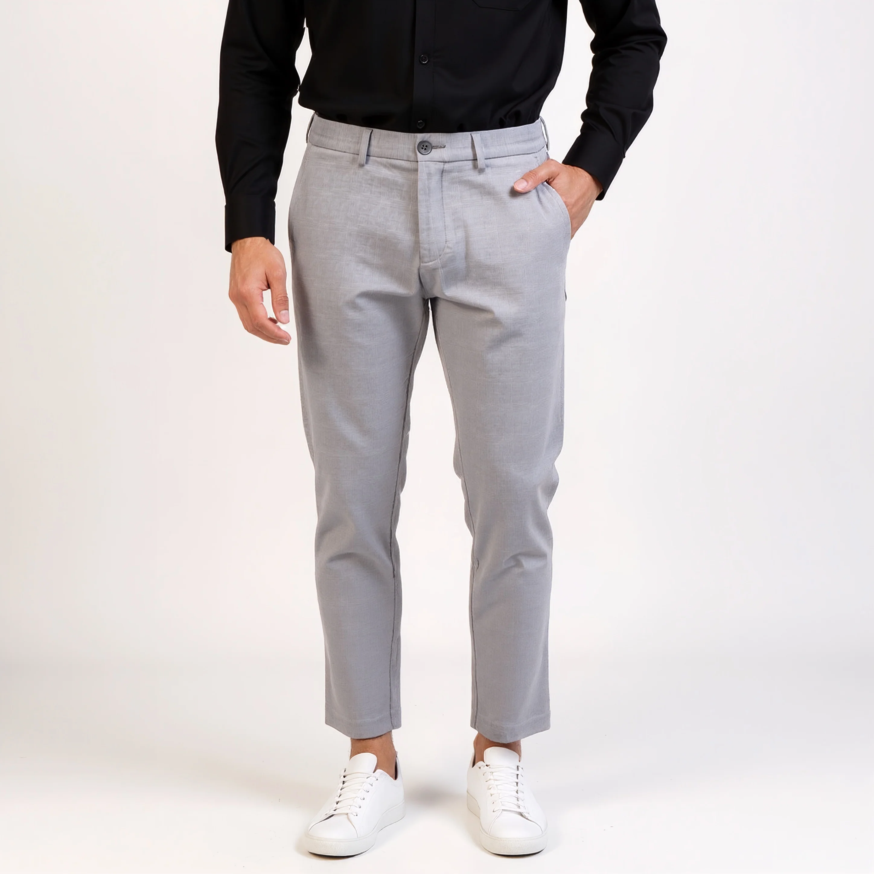 Crop Flex Pants - Ultra-Stretch Travel Friendly Crop Length With Secure Zip Pocket - Image 22