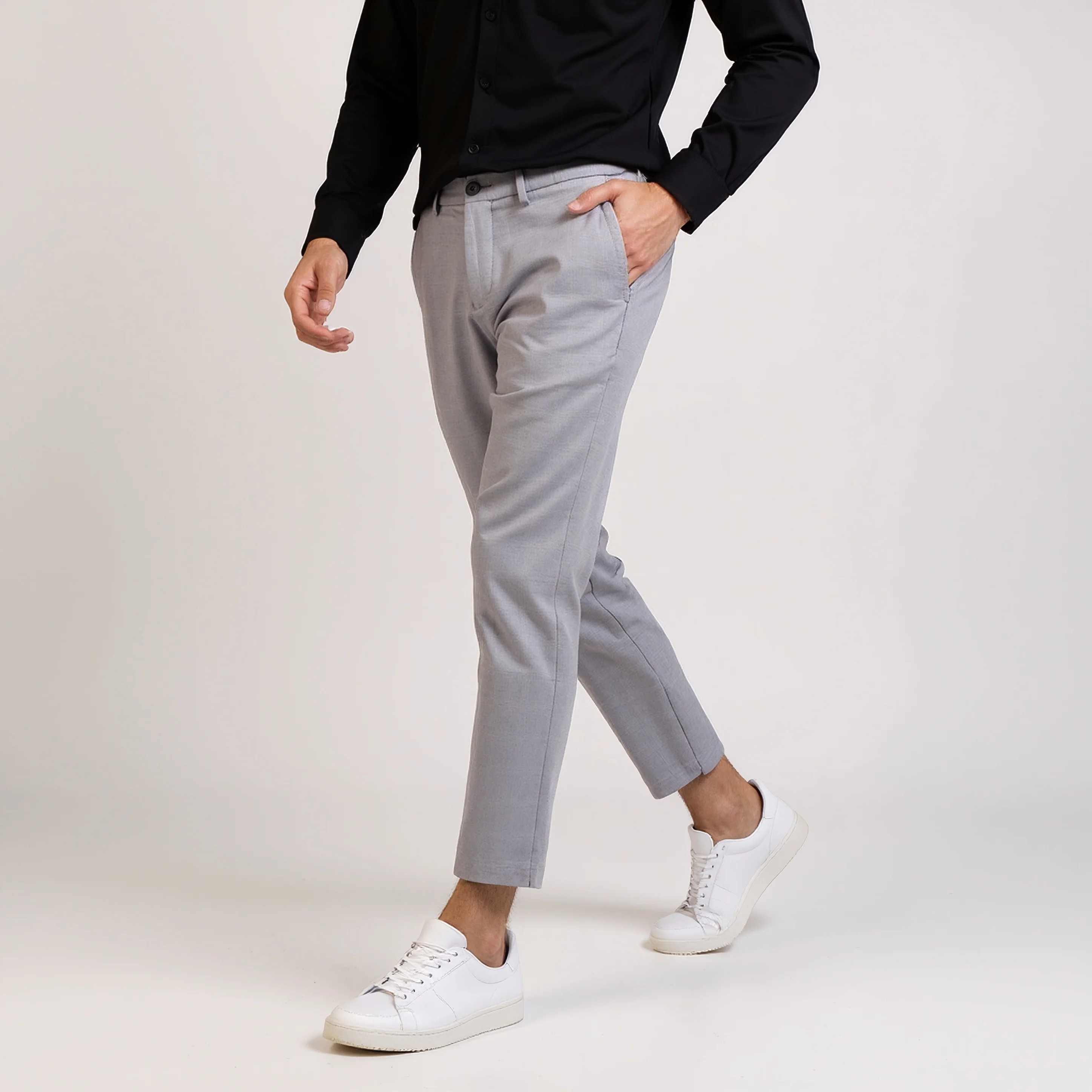 Crop Flex Pants - Ultra-Stretch Travel Friendly Crop Length With Secure Zip Pocket - Image 25