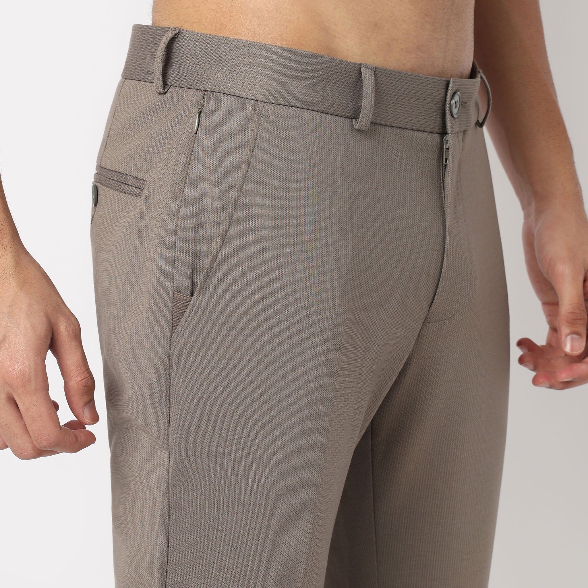 Crop Flex Pants - Ultra-Stretch Travel Friendly Crop Length With Secure Zip Pocket - Image 39