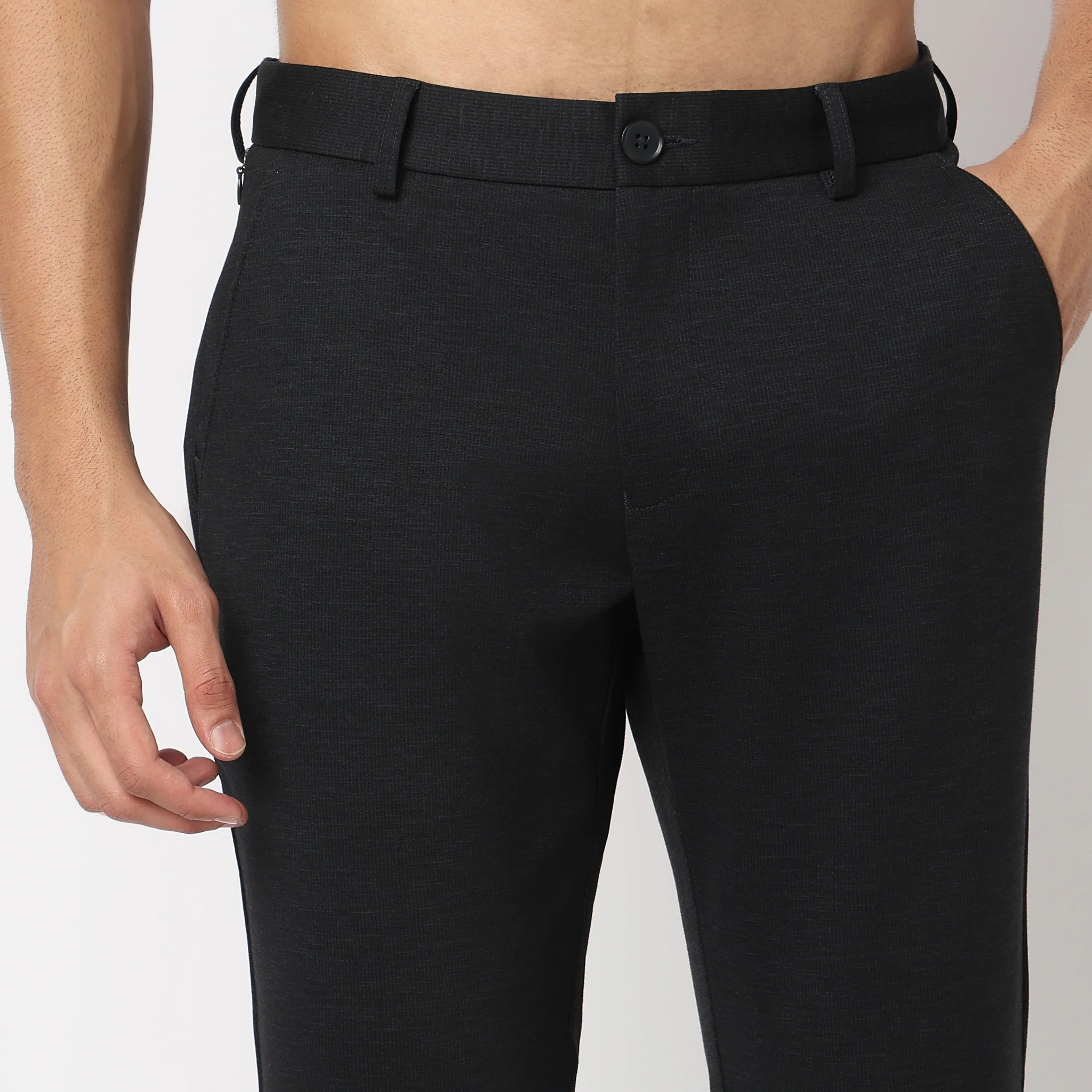 Crop Flex Pants - Ultra-Stretch Travel Friendly Crop Length With Secure Zip Pocket - Image 54