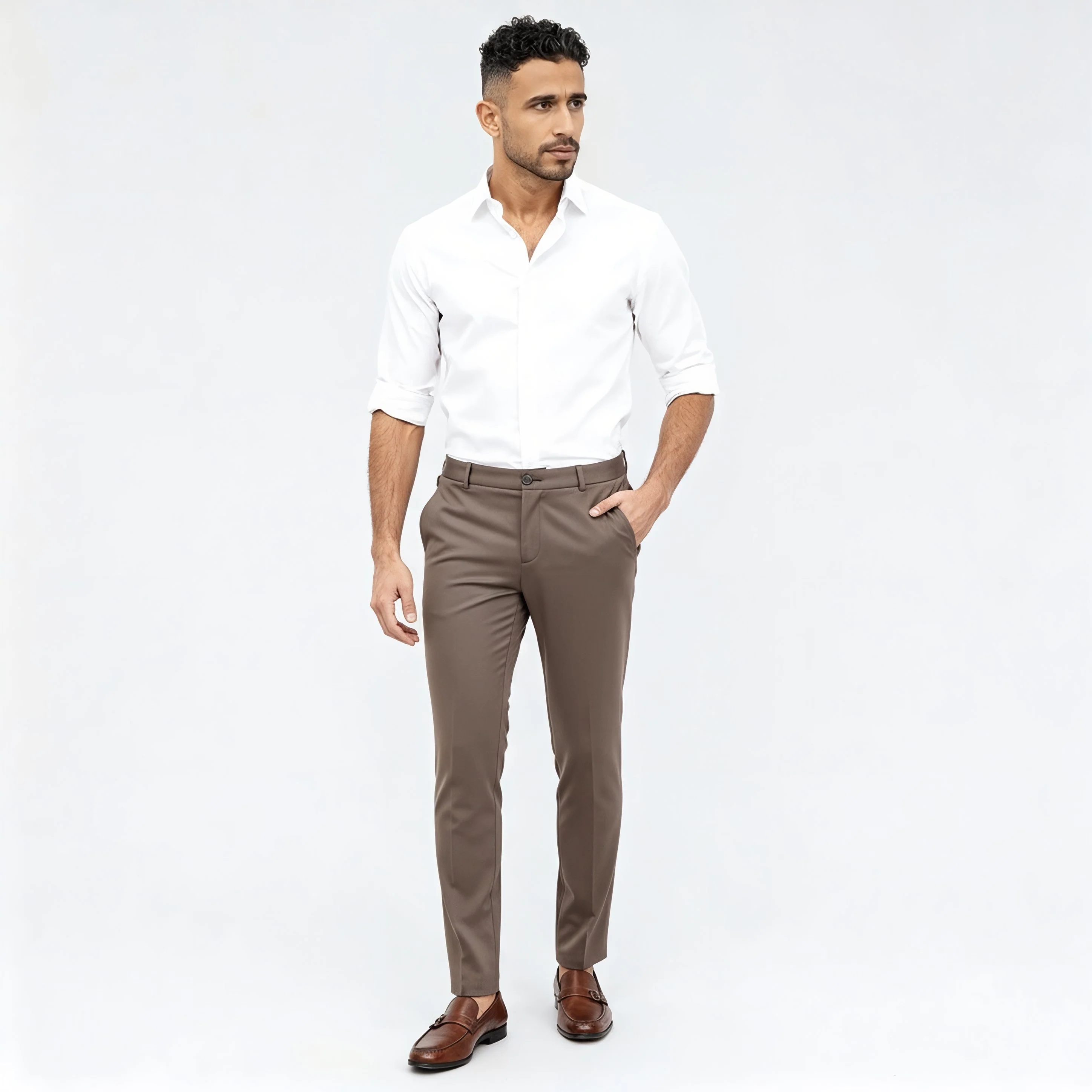 Crop Flex Pants - Ultra-Stretch Travel Friendly Crop Length With Secure Zip Pocket - Image 71