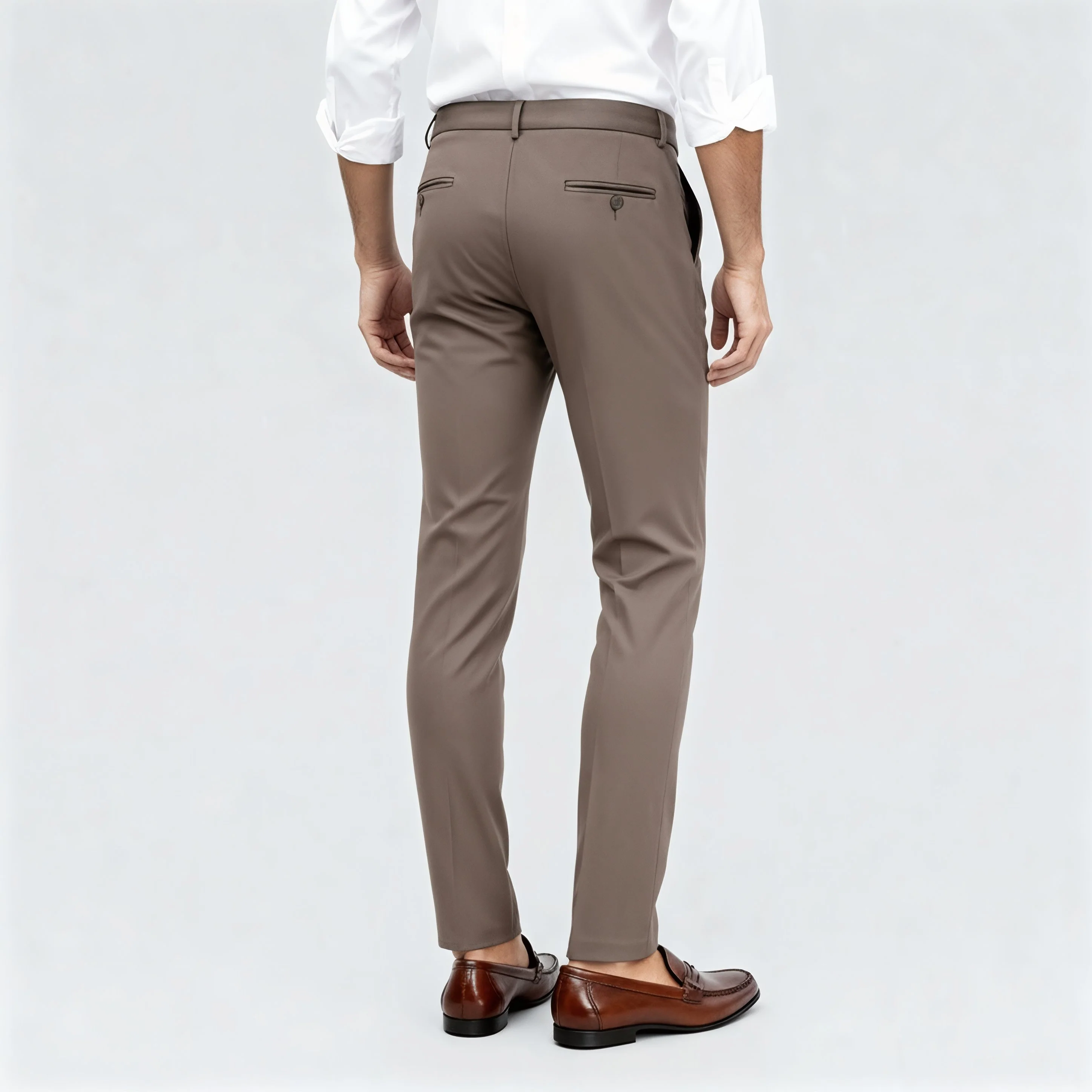Crop Flex Pants - Ultra-Stretch Travel Friendly Crop Length With Secure Zip Pocket - Image 73
