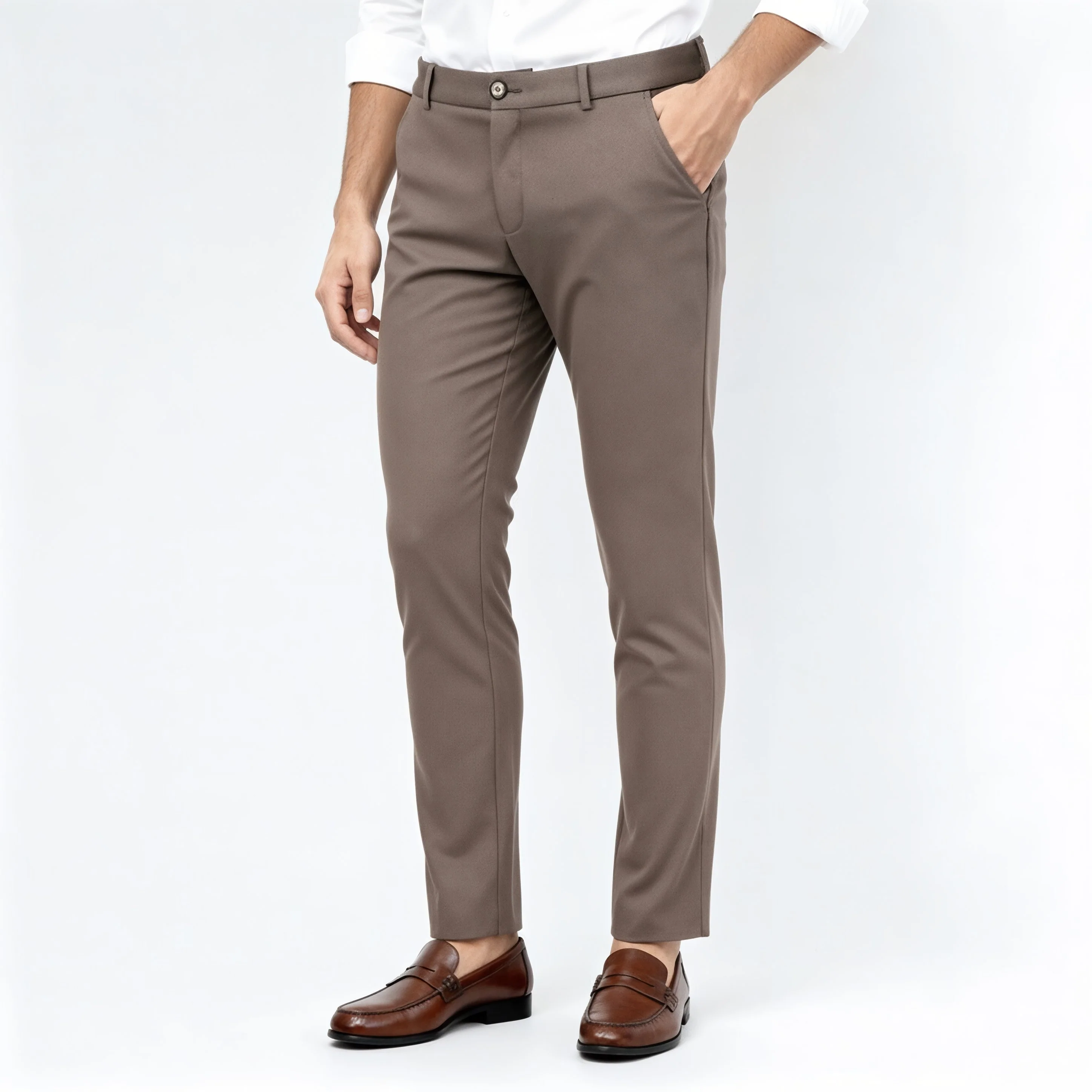 Crop Flex Pants - Ultra-Stretch Travel Friendly Crop Length With Secure Zip Pocket - Image 75