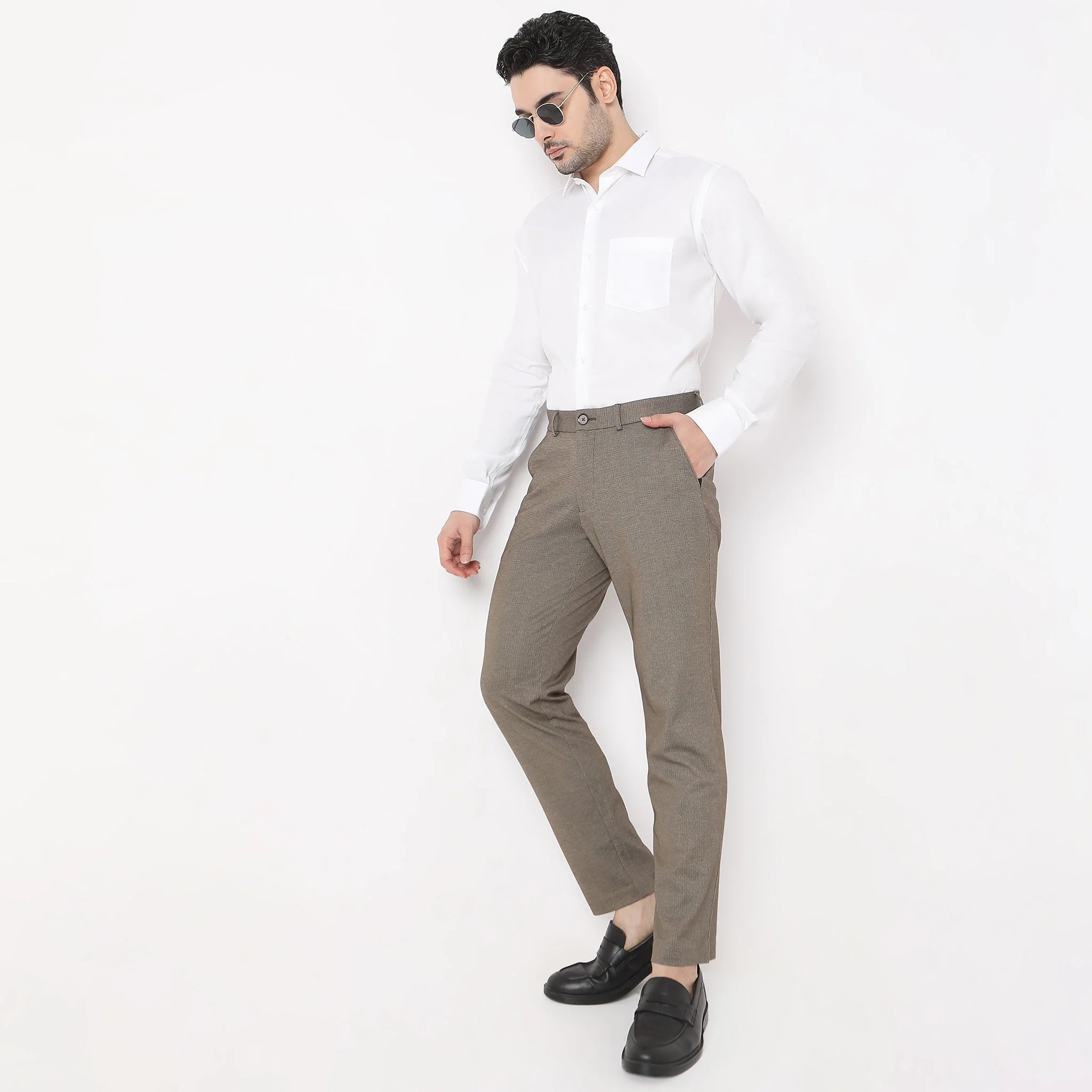 Crop Flex Pants - Ultra-Stretch Travel Friendly Crop Length With Secure Zip Pocket - Image 56