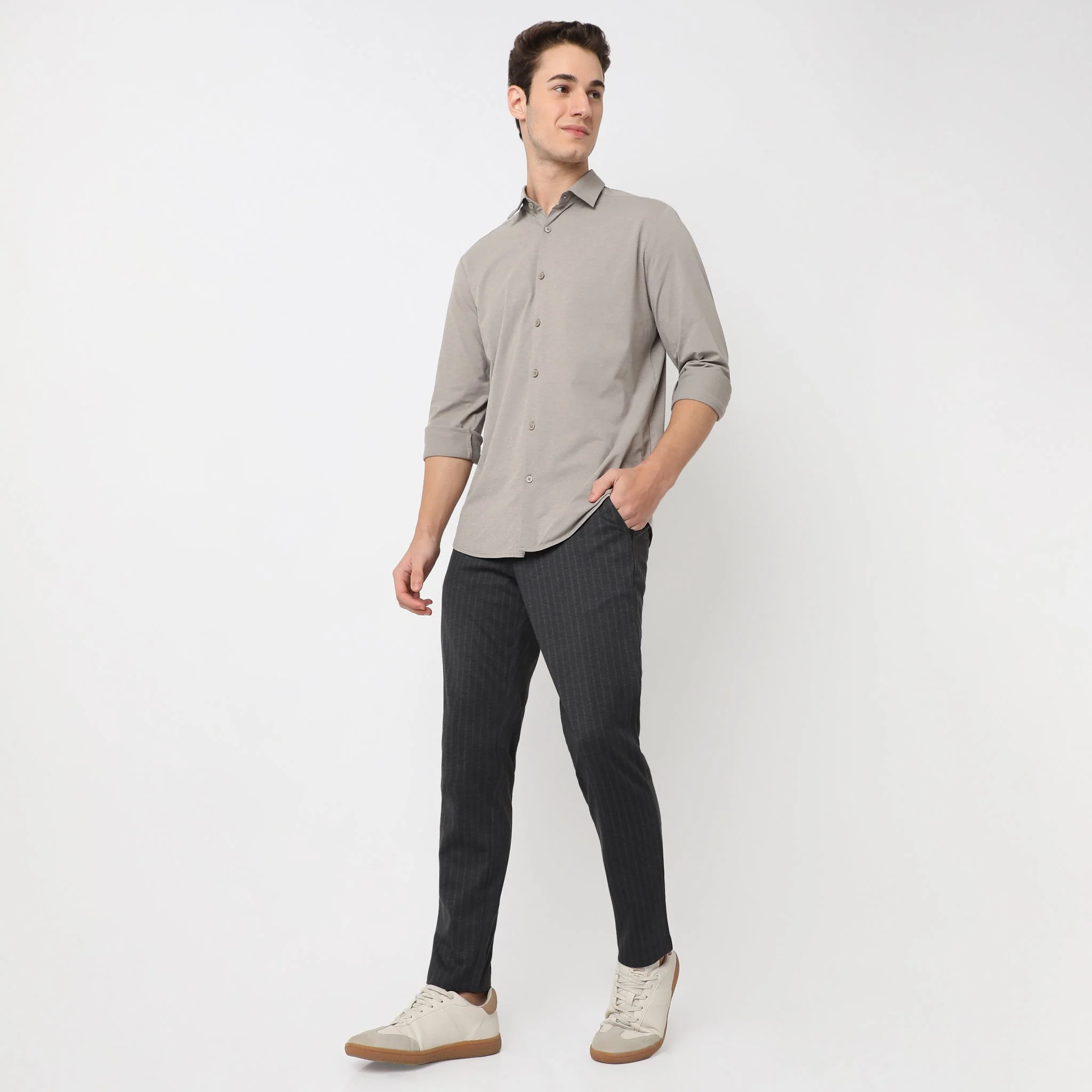 Crop Flex Pants - Ultra-Stretch Travel Friendly Crop Length With Secure Zip Pocket - Image 60