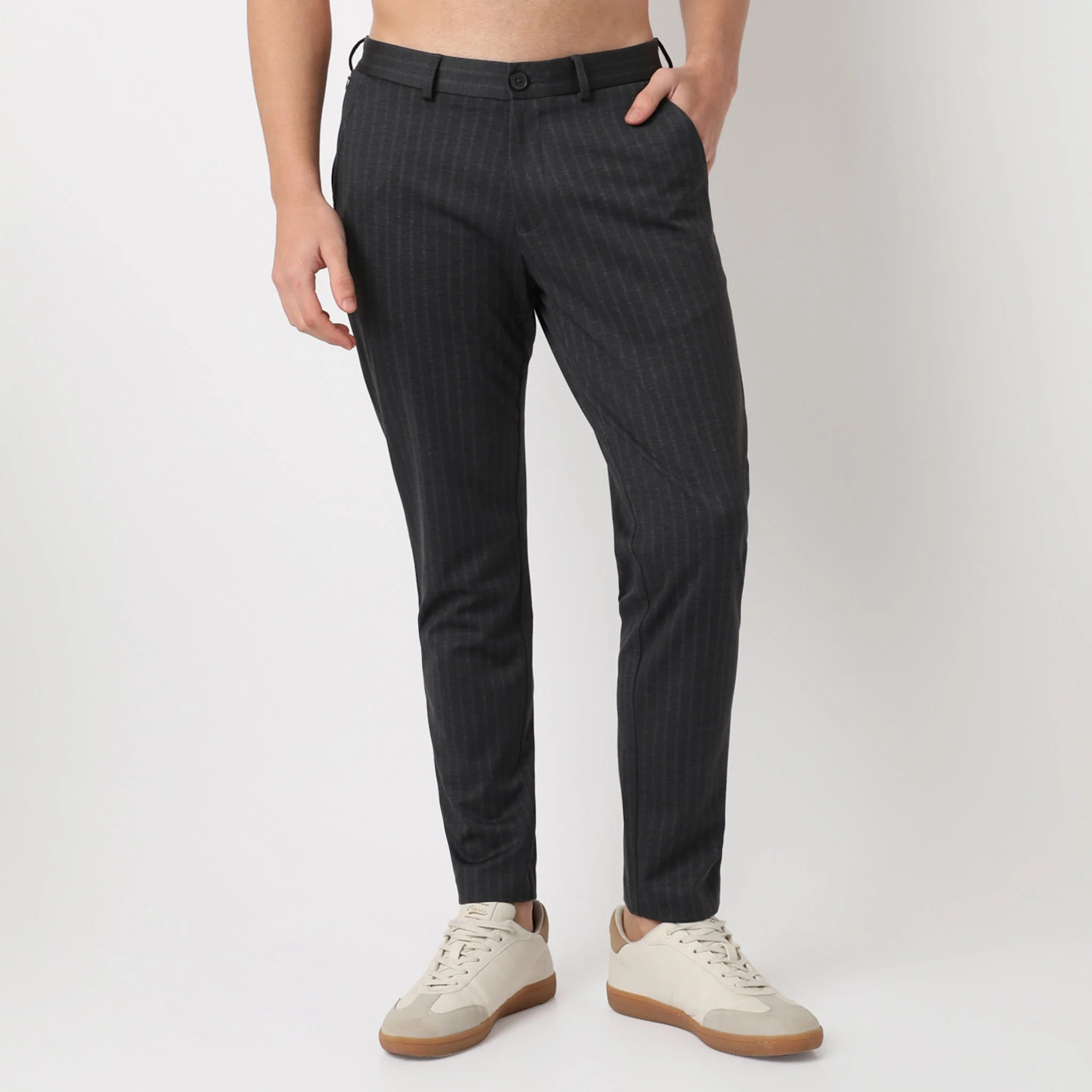 Crop Flex Pants - Ultra-Stretch Travel Friendly Crop Length With Secure Zip Pocket - Image 61