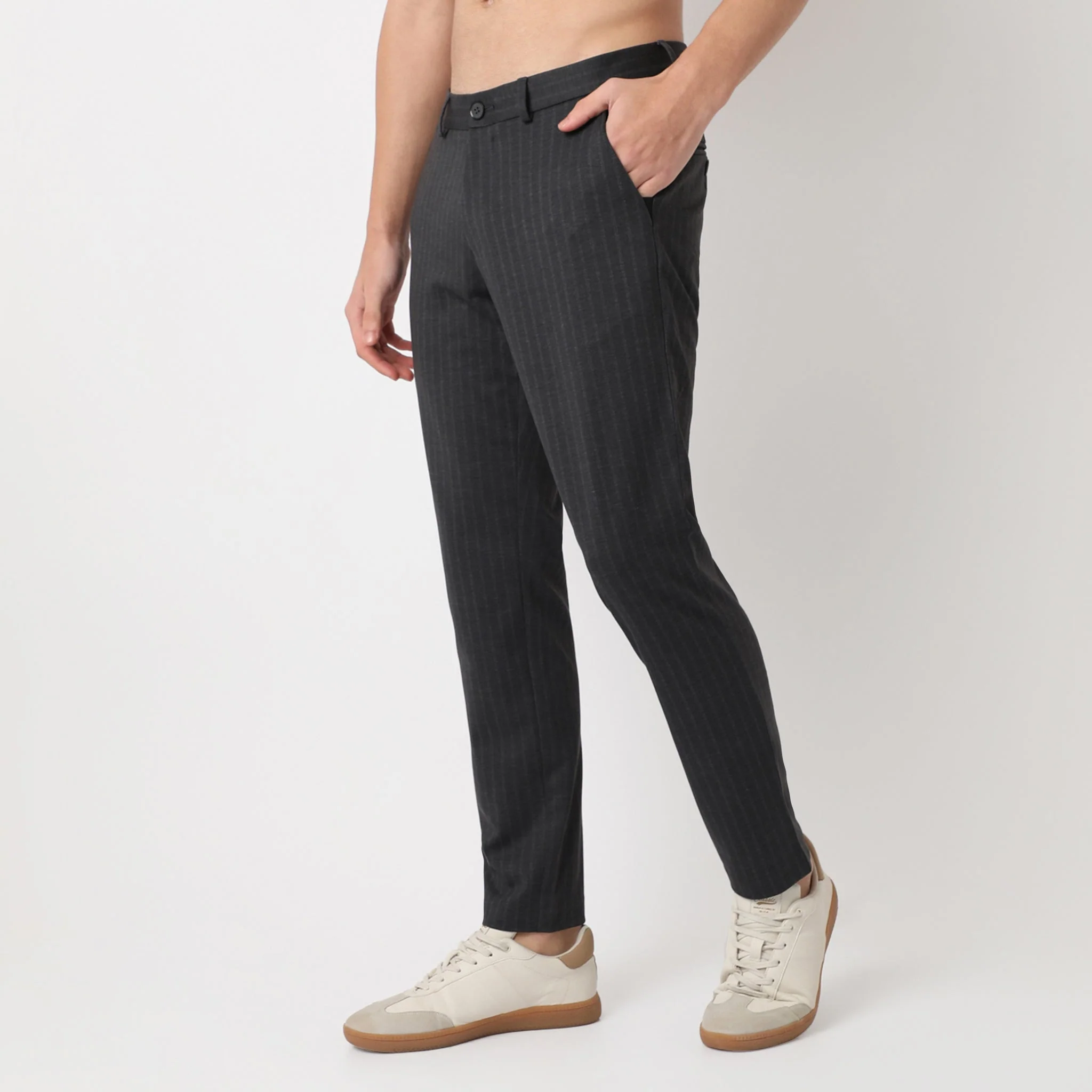 Crop Flex Pants - Ultra-Stretch Travel Friendly Crop Length With Secure Zip Pocket - Image 64