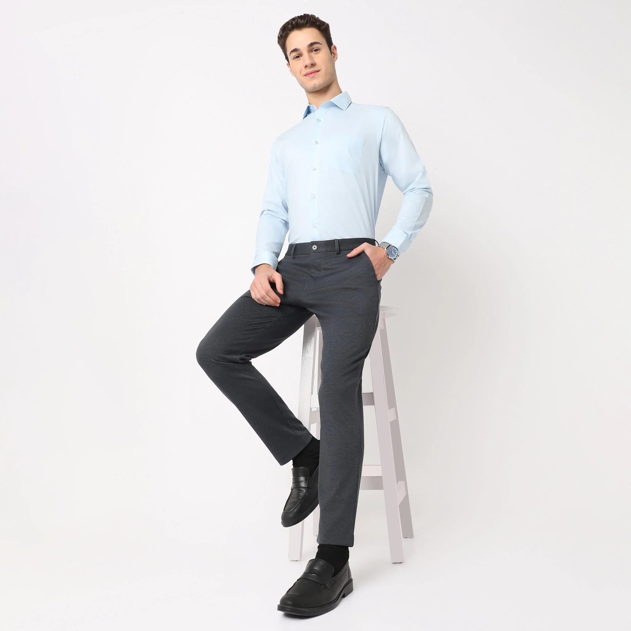 Crop Flex Pants - Ultra-Stretch Travel Friendly Crop Length With Secure Zip Pocket - Image 65