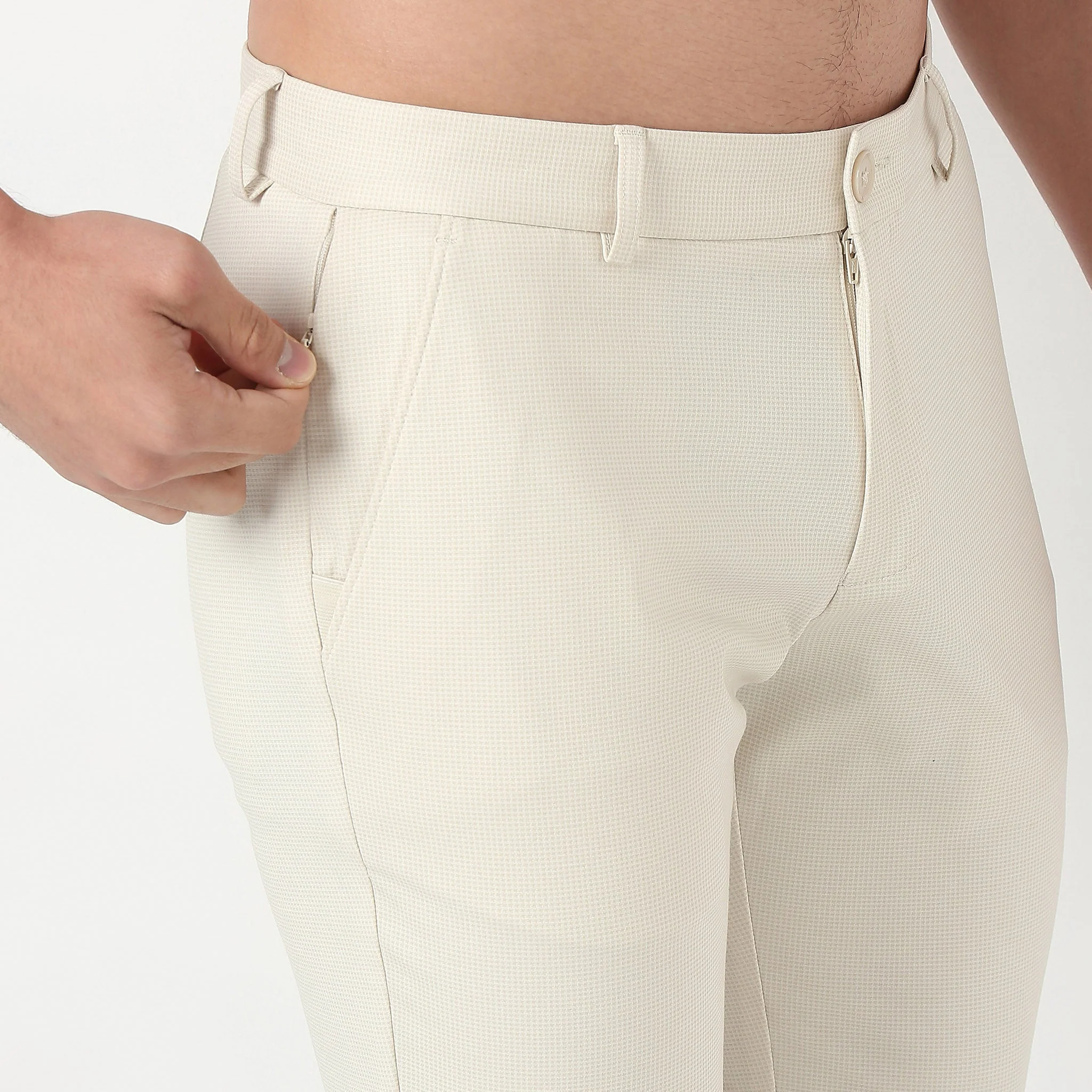 Crop Flex Pants - Ultra-Stretch Travel Friendly Crop Length With Secure Zip Pocket - Image 73