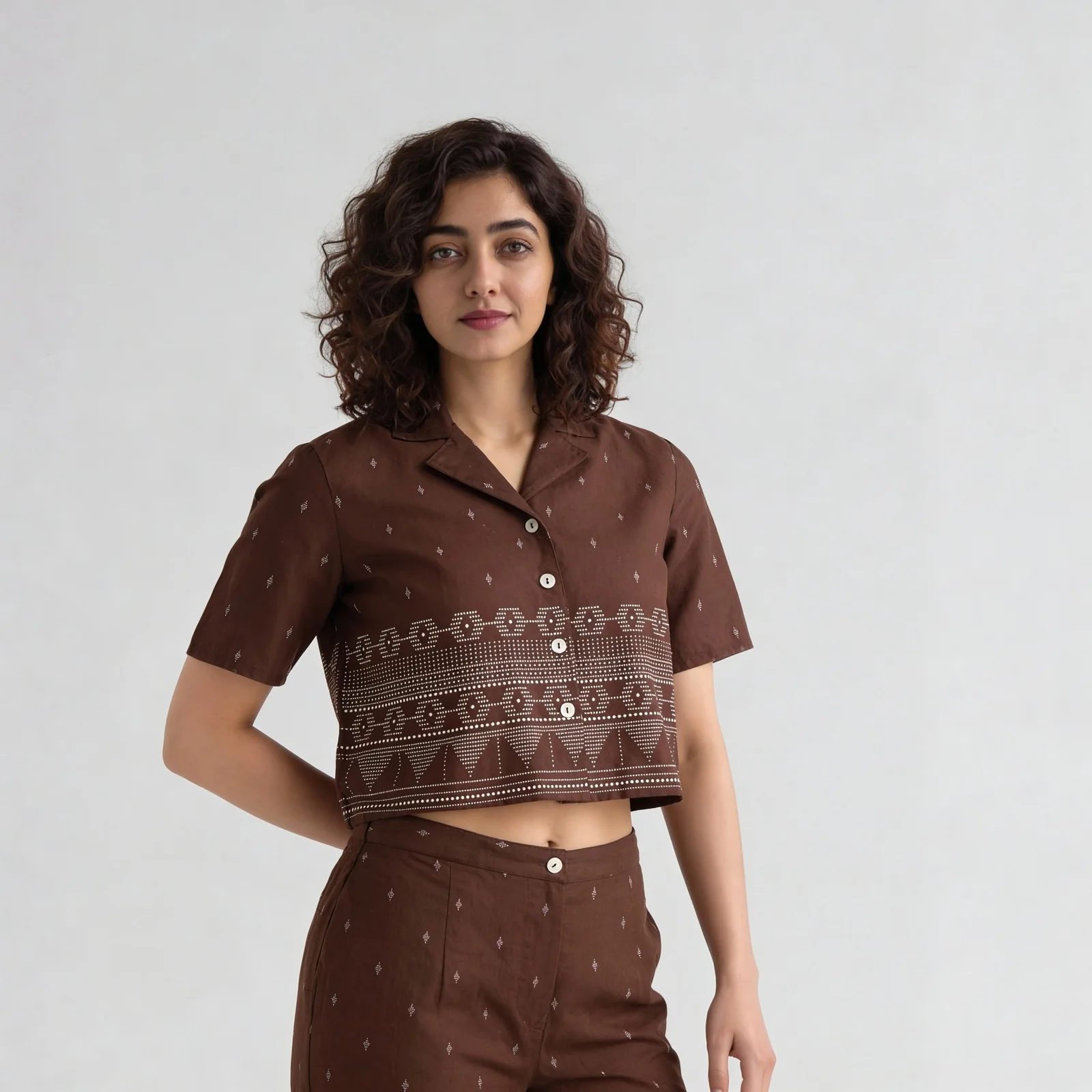 Cotton Printed Crop Top - Image 5