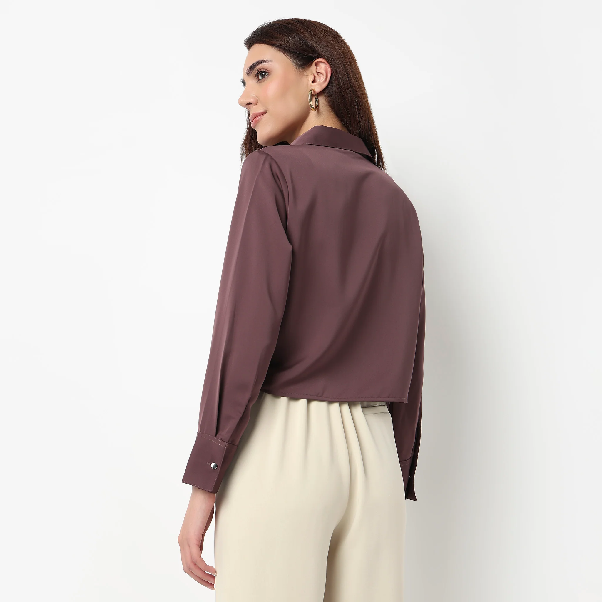 Cropped Full Sleeve Shirt - Image 3