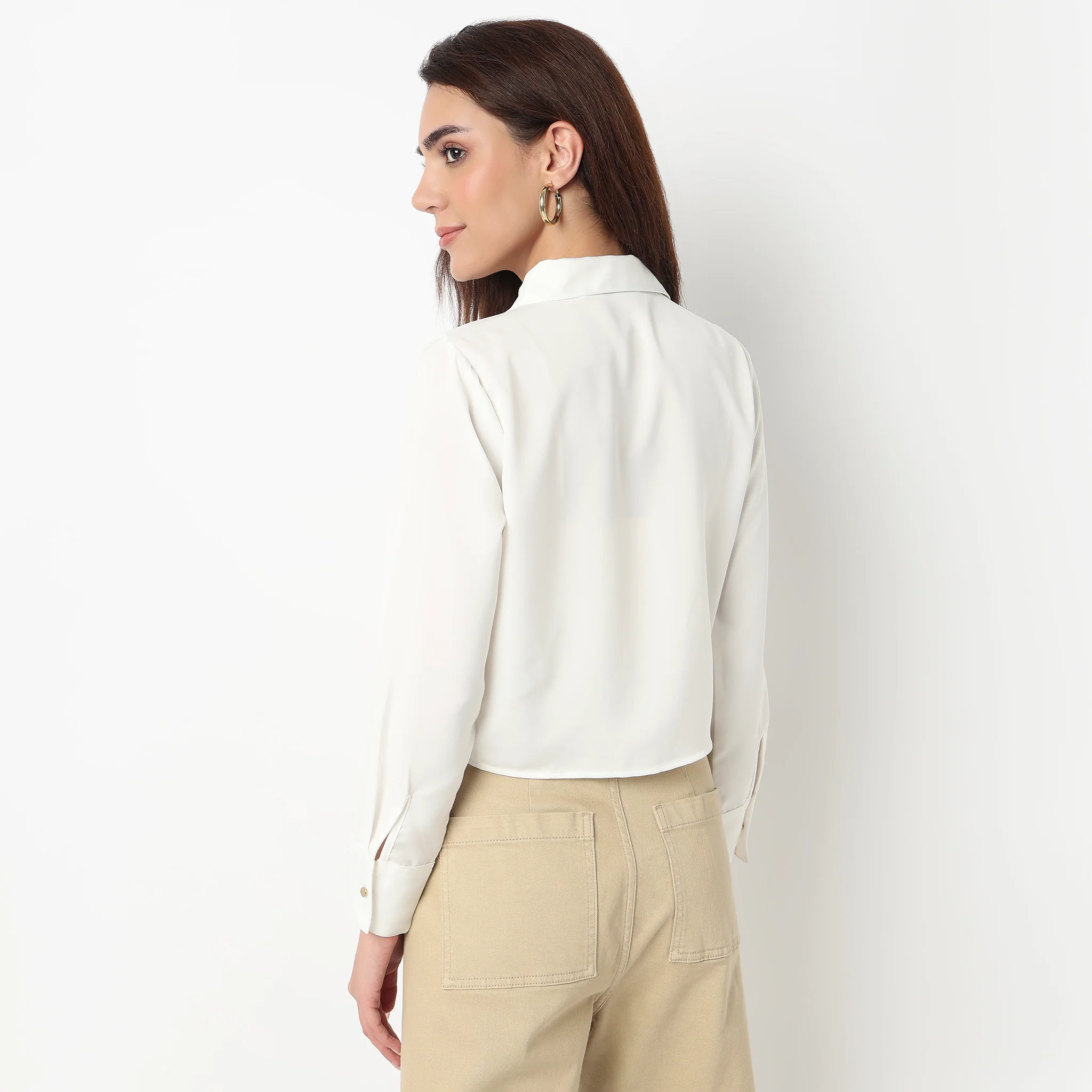 Cropped Full Sleeve Shirt - Image 8