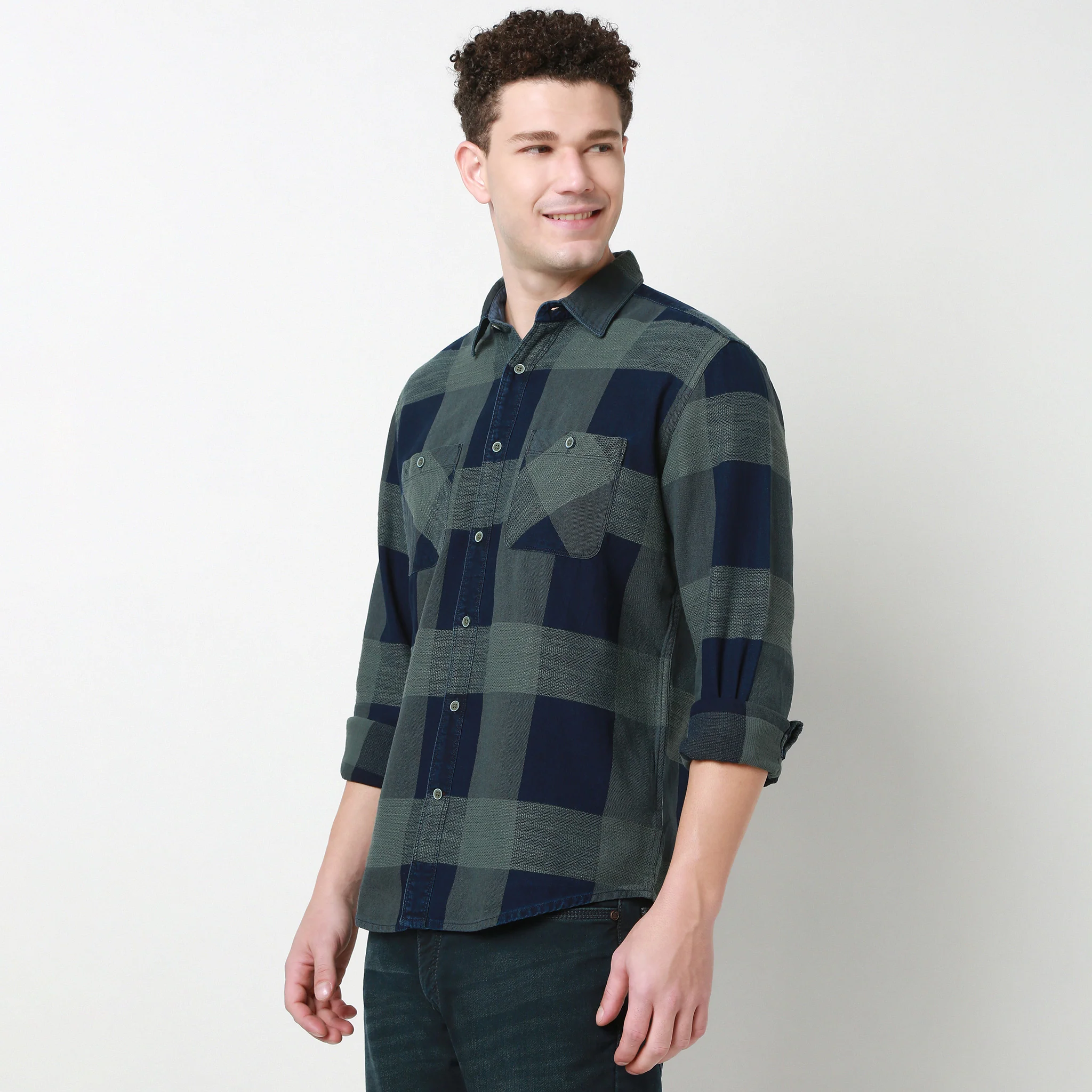 Cruiser Indigo Checkered Shirt - Image 4
