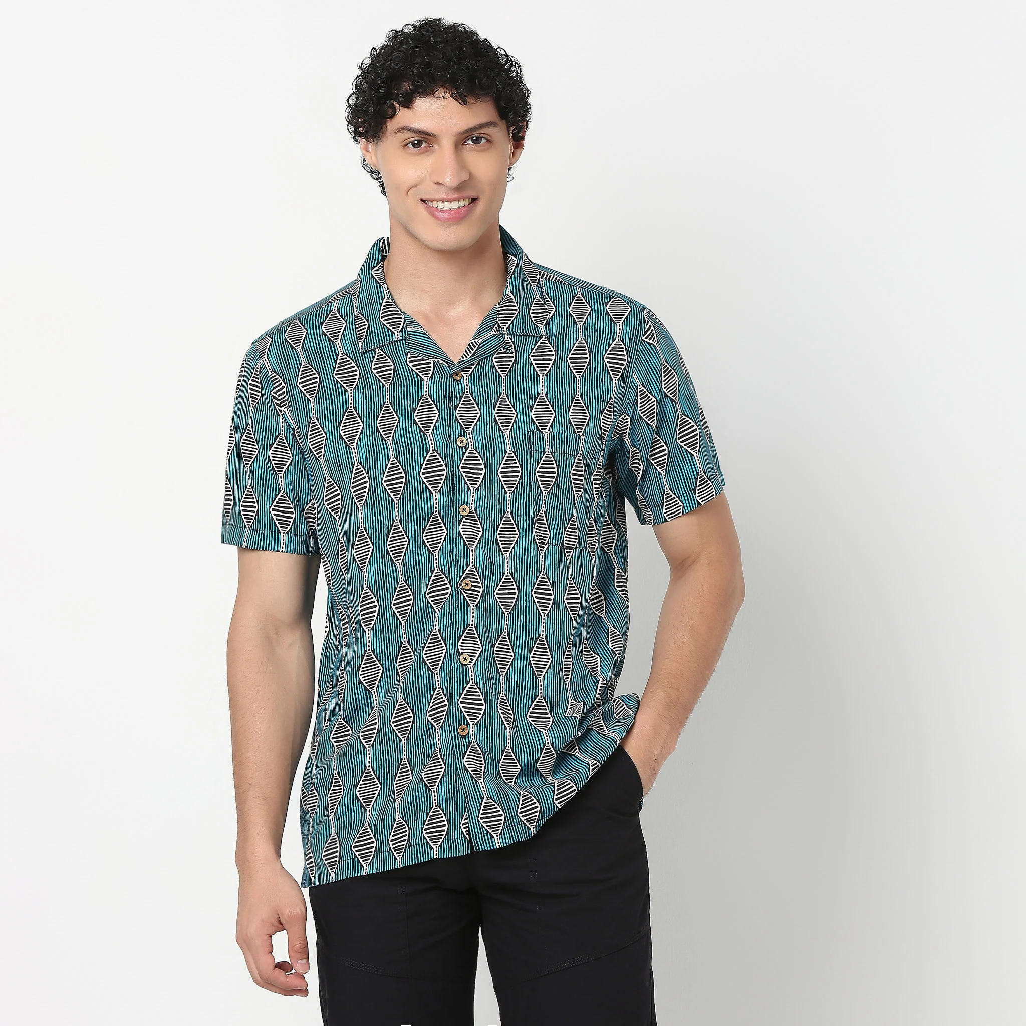 Cuban Printed Artistry Shirt - Image 2
