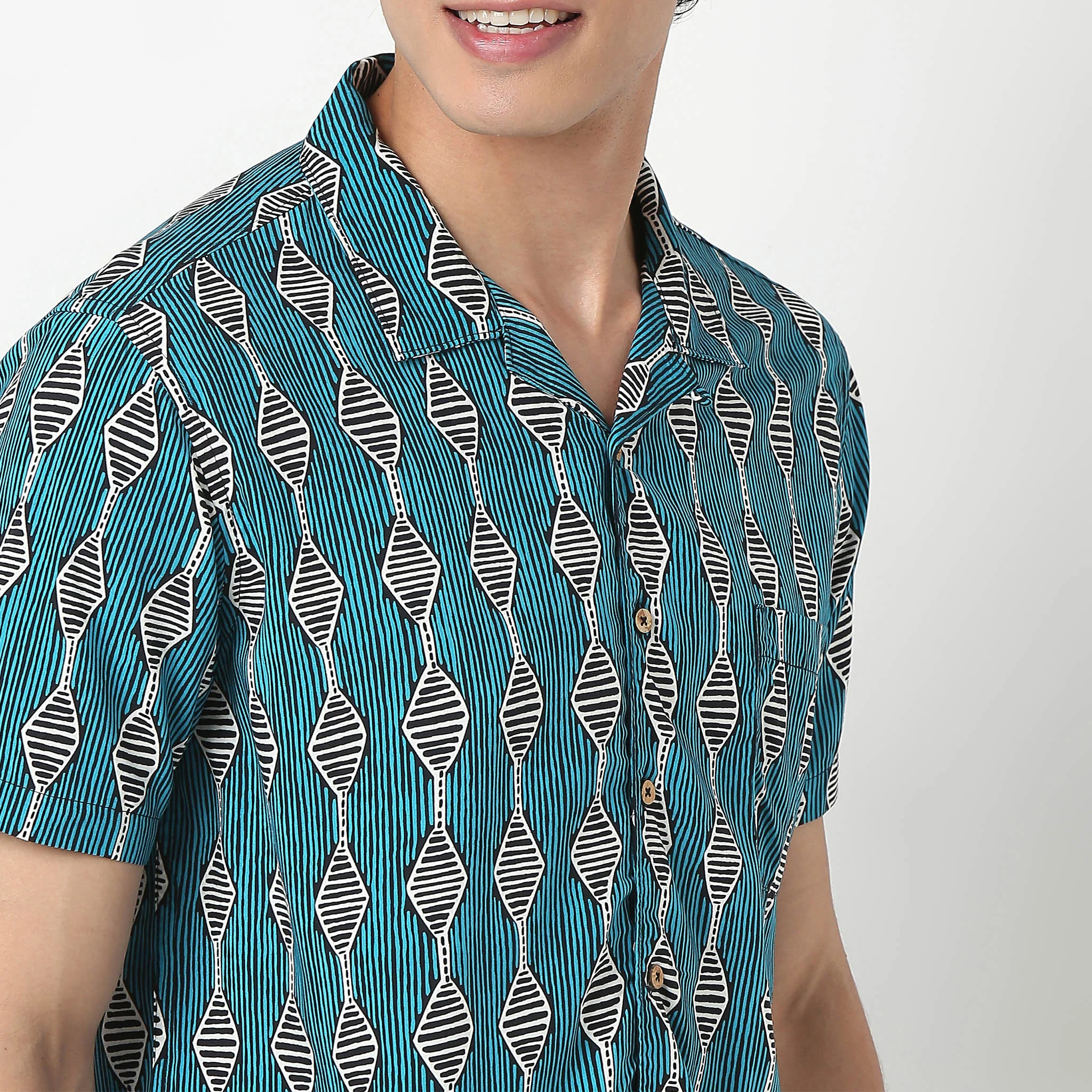 Cuban Printed Artistry Shirt - Image 4