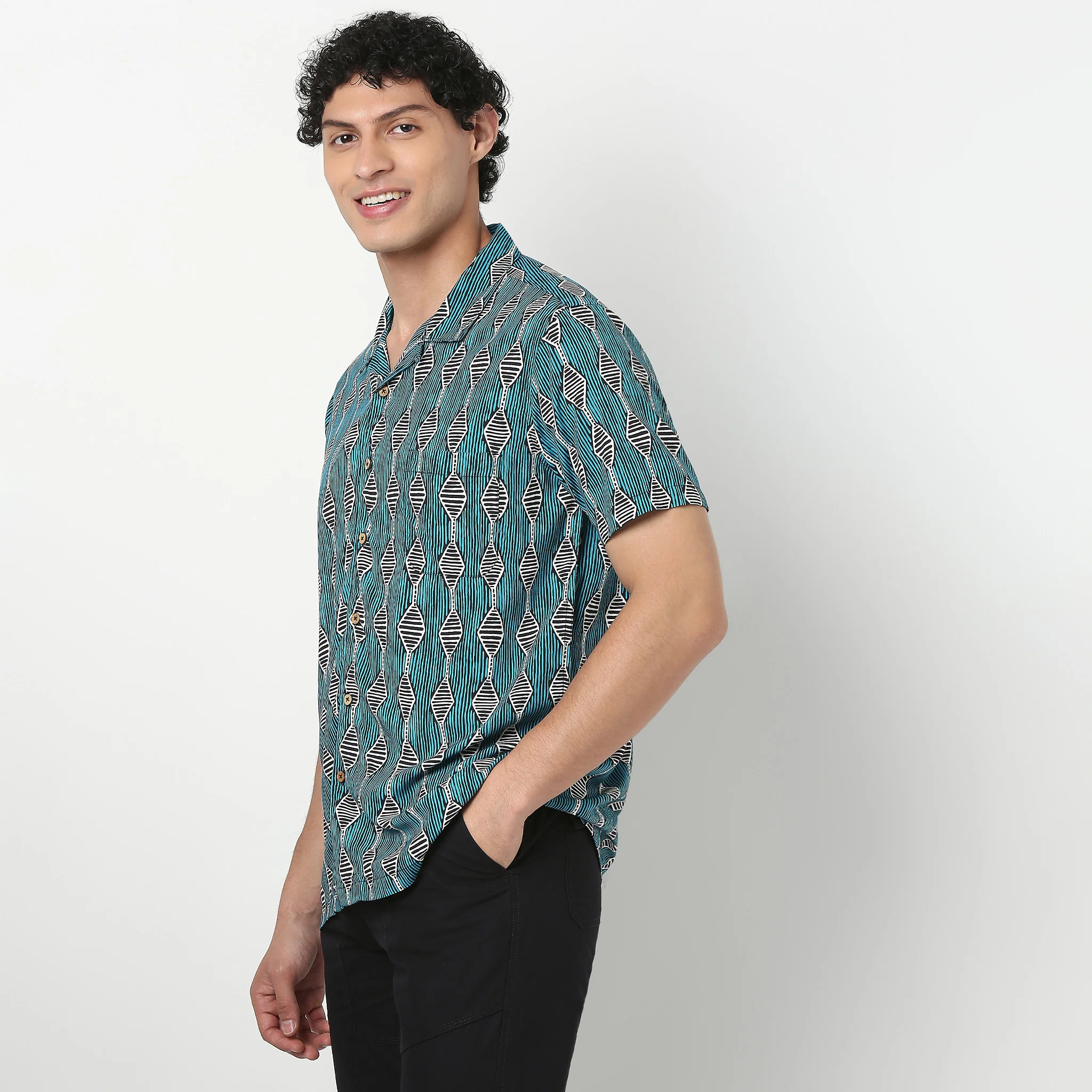 Cuban Printed Artistry Shirt - Image 5