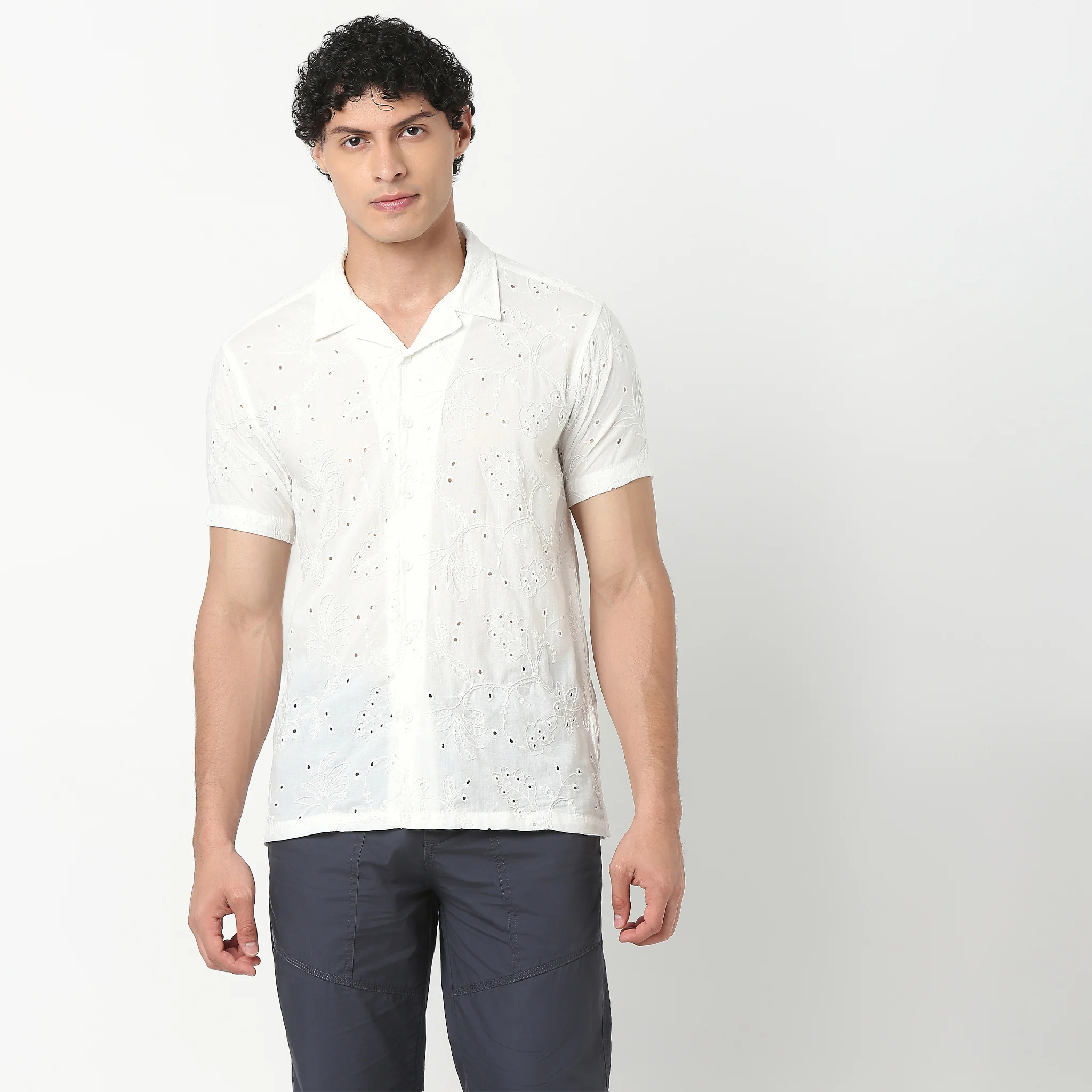 Cuban Schiffli Artistry Shirt - Image 2