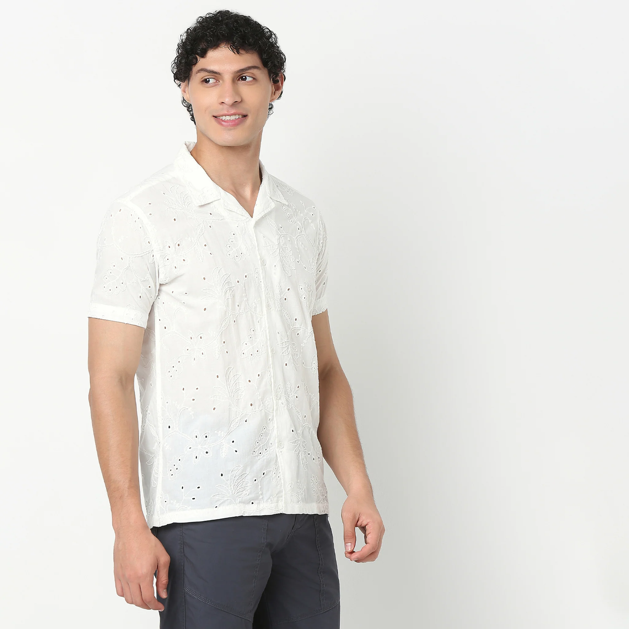 Cuban Schiffli Artistry Shirt - Image 5