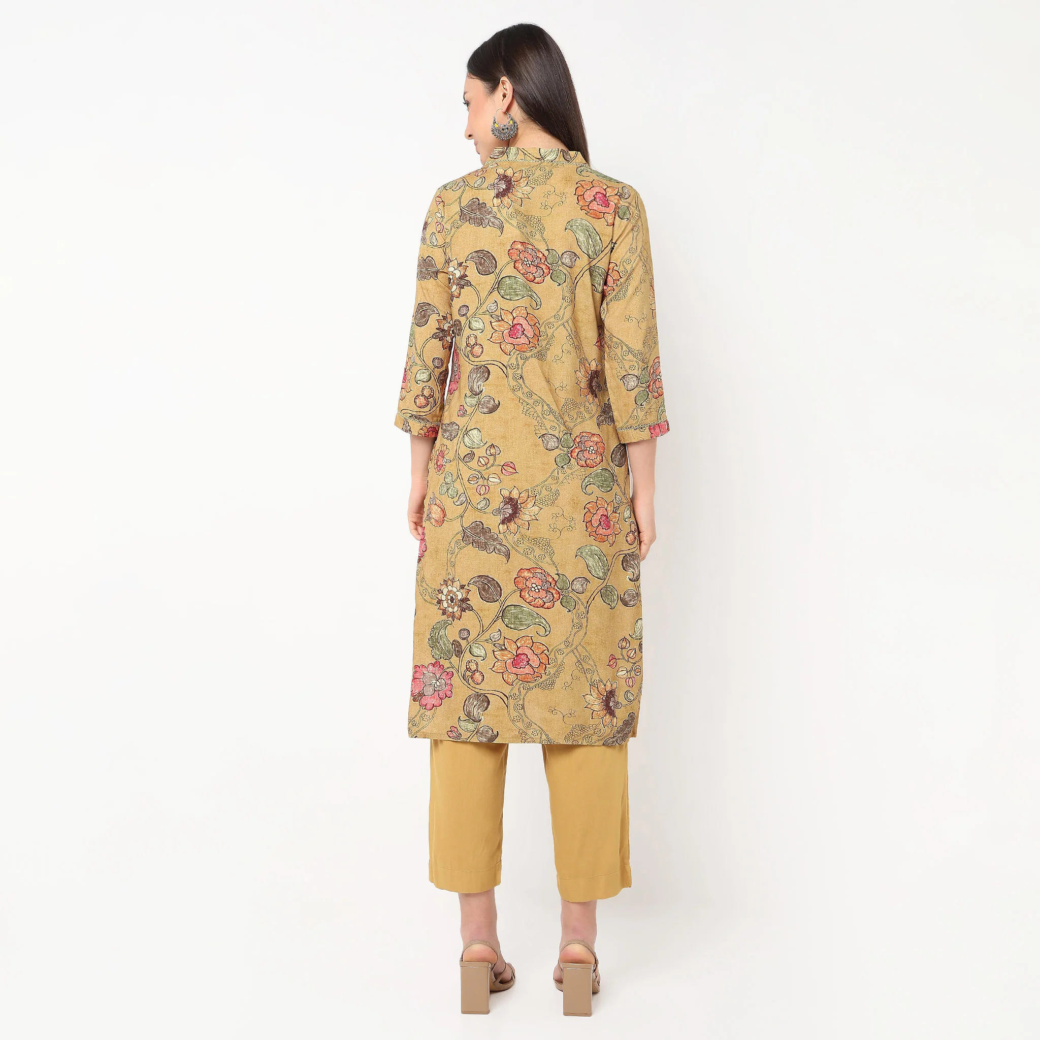 Cultural Kalamkari Printed Kurta Set - Image 3