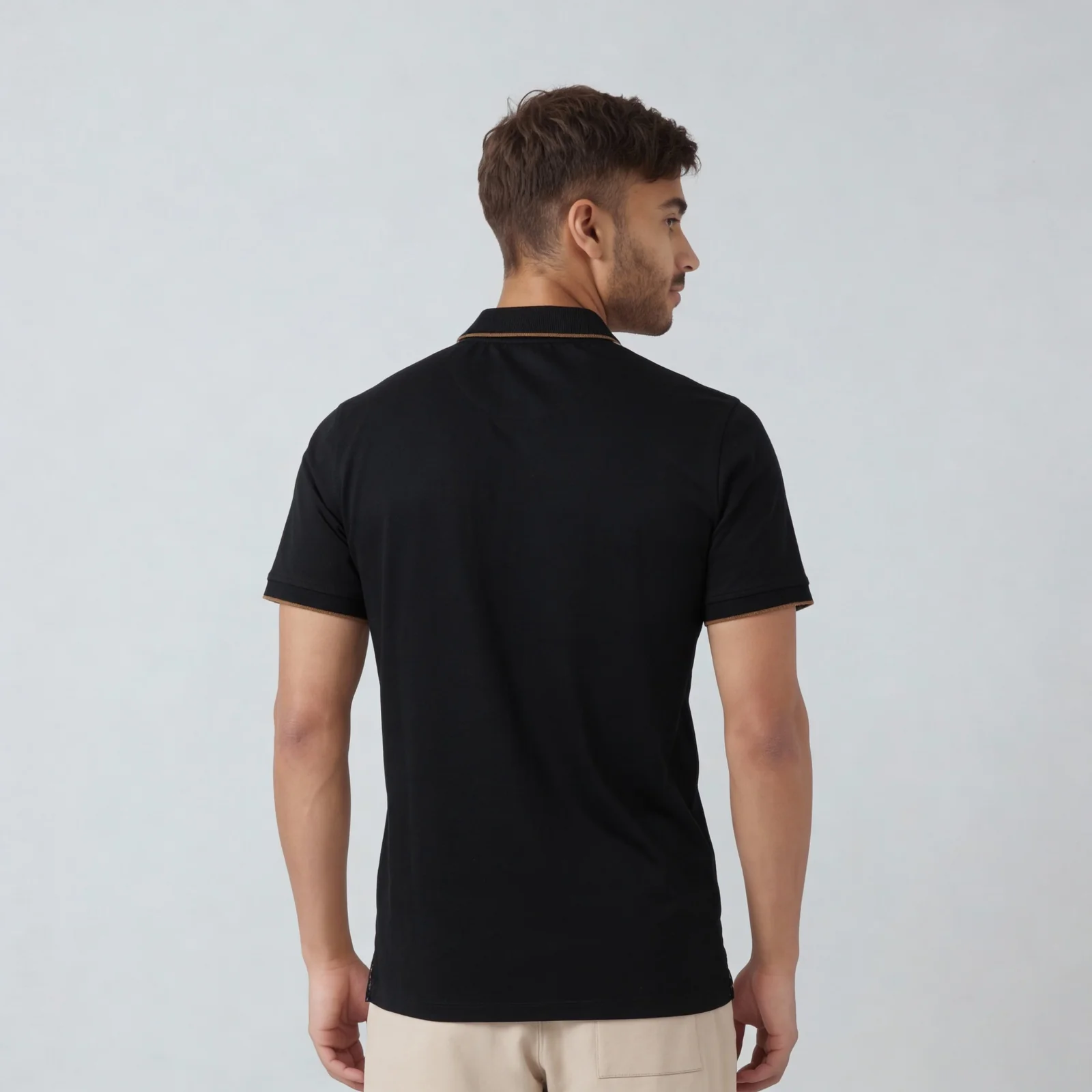 Cut And Sew University Polo T-Shirt - Image 3