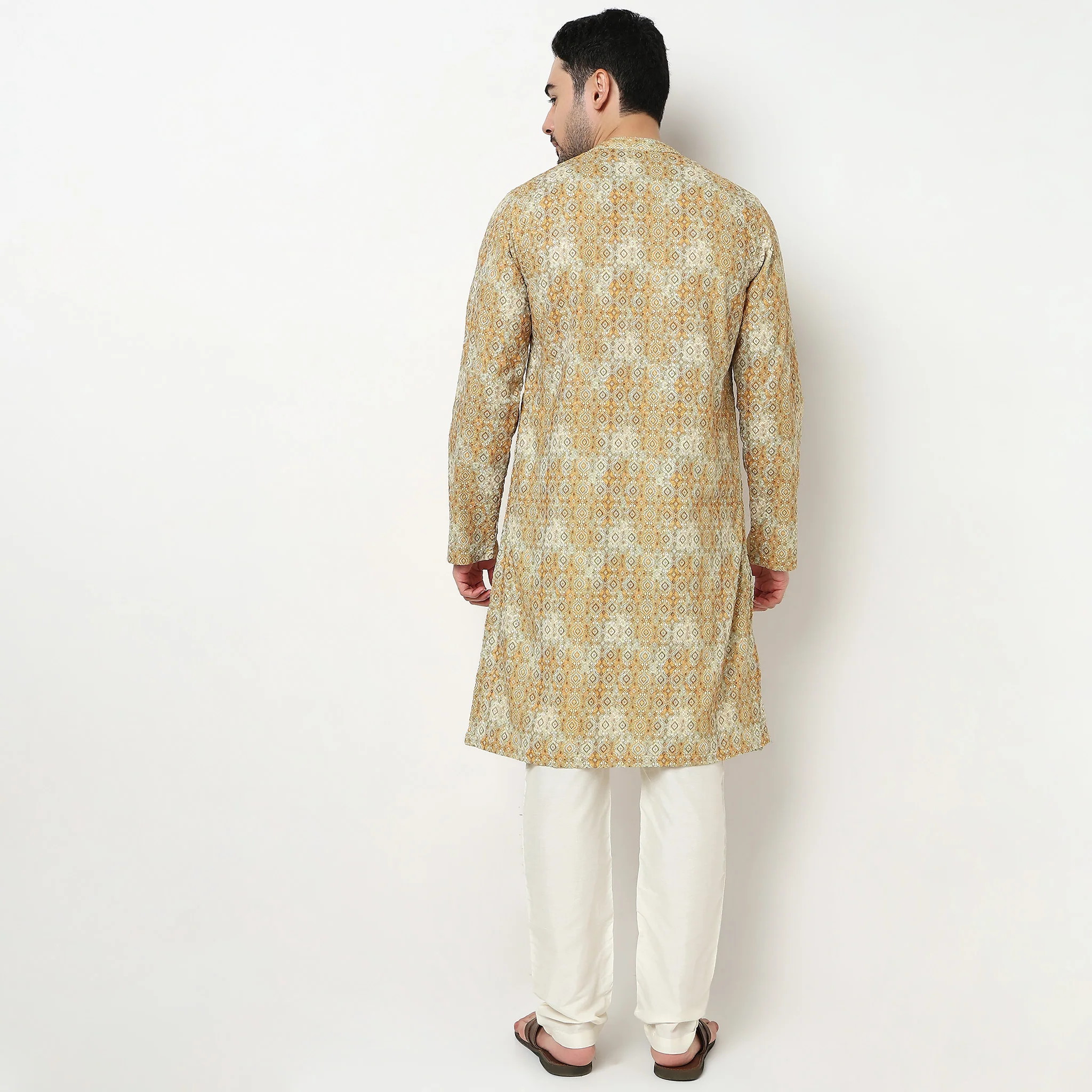 Digi Schiffli Long Kurta - Image 8