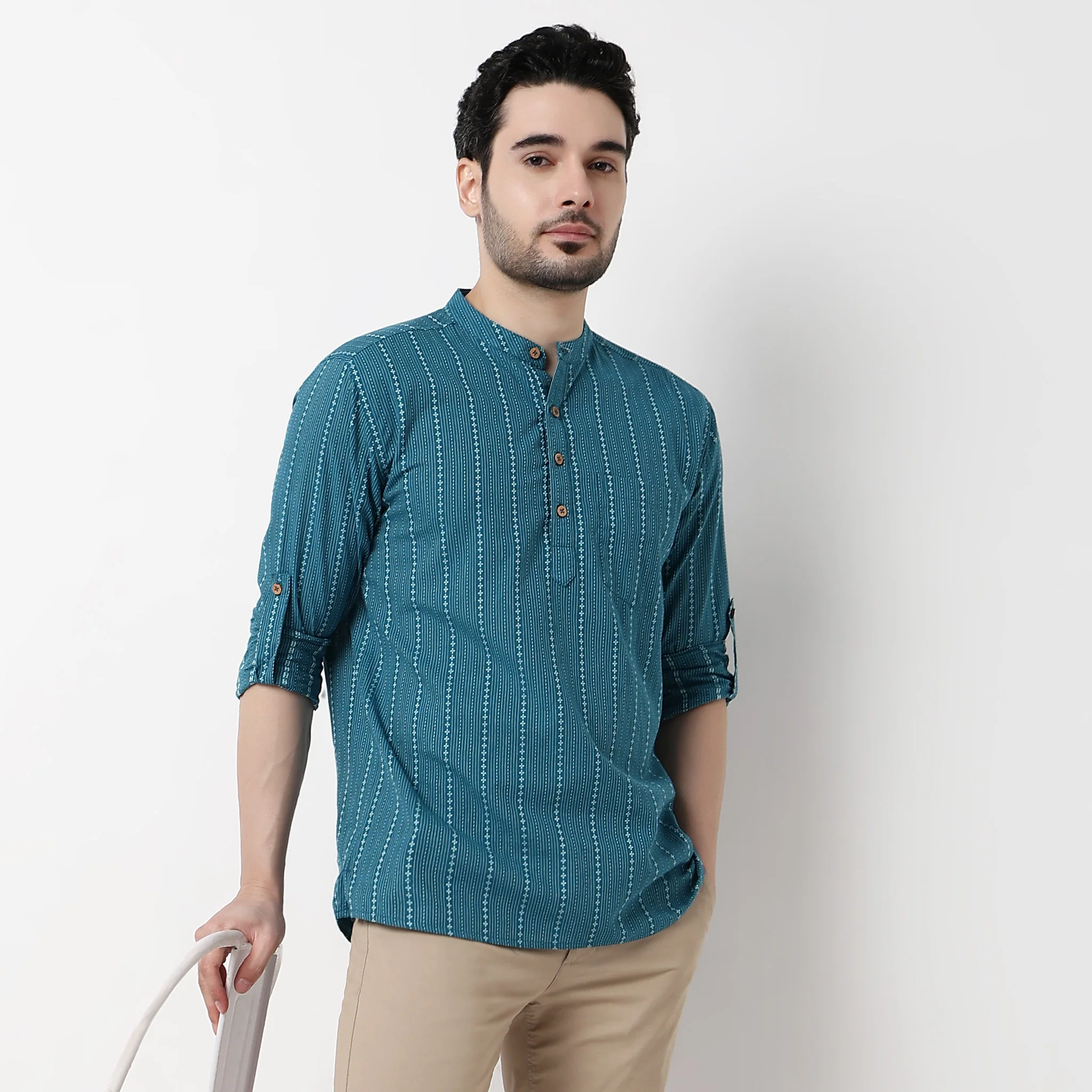 Dobby Short Kurta