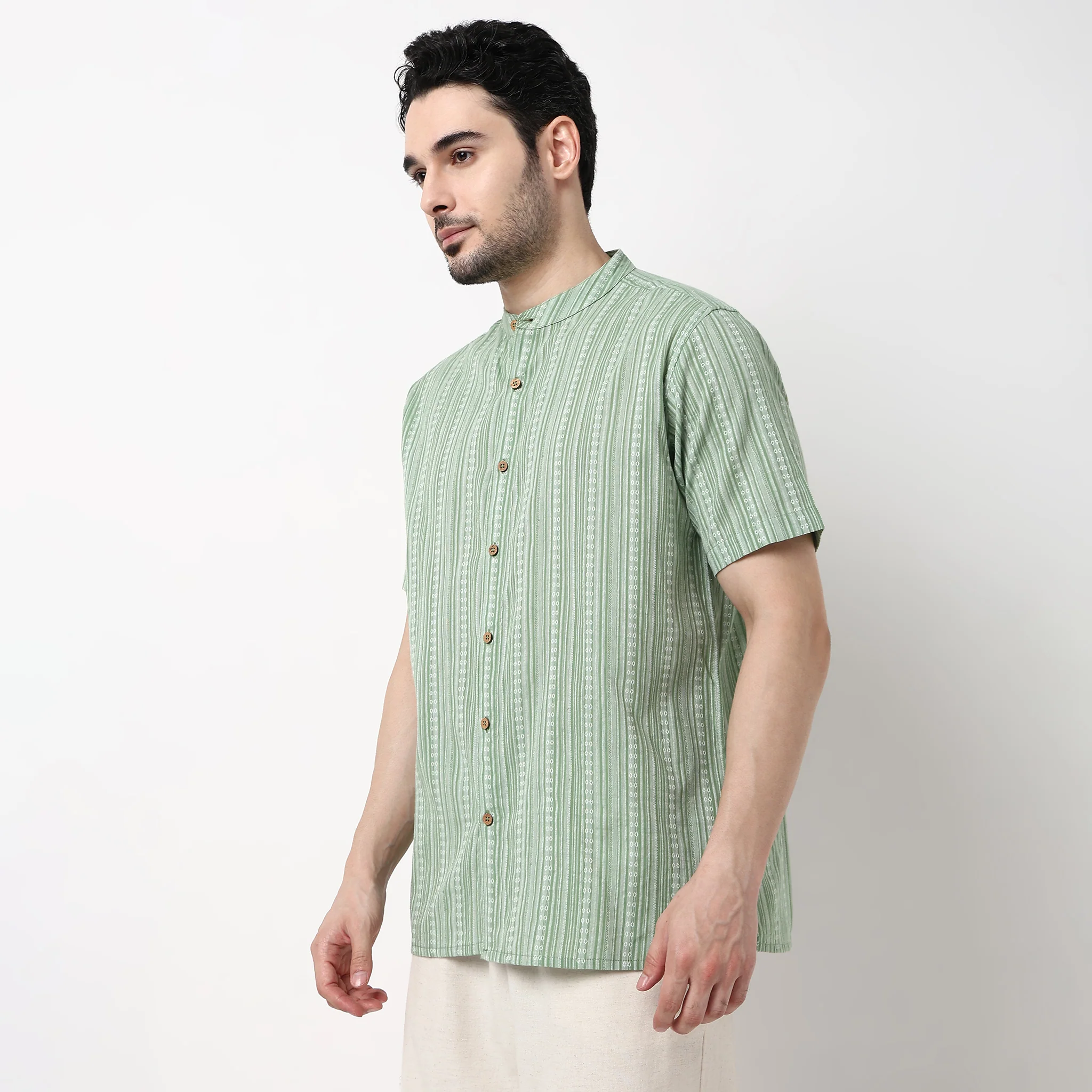 Dobby Striped Shirt - Image 5
