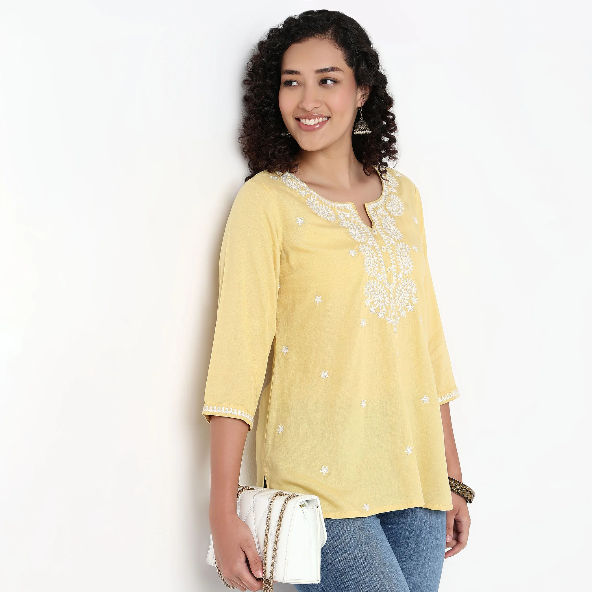 Embroidered Short Kurta