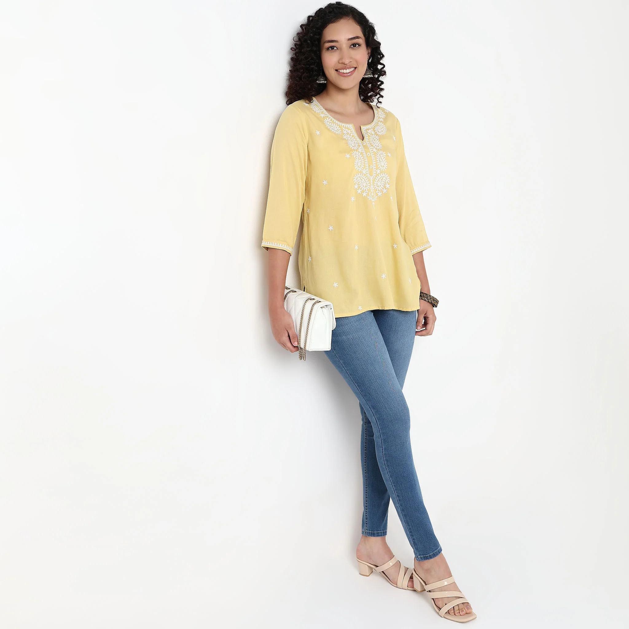 Embroidered Short Kurta - Image 2