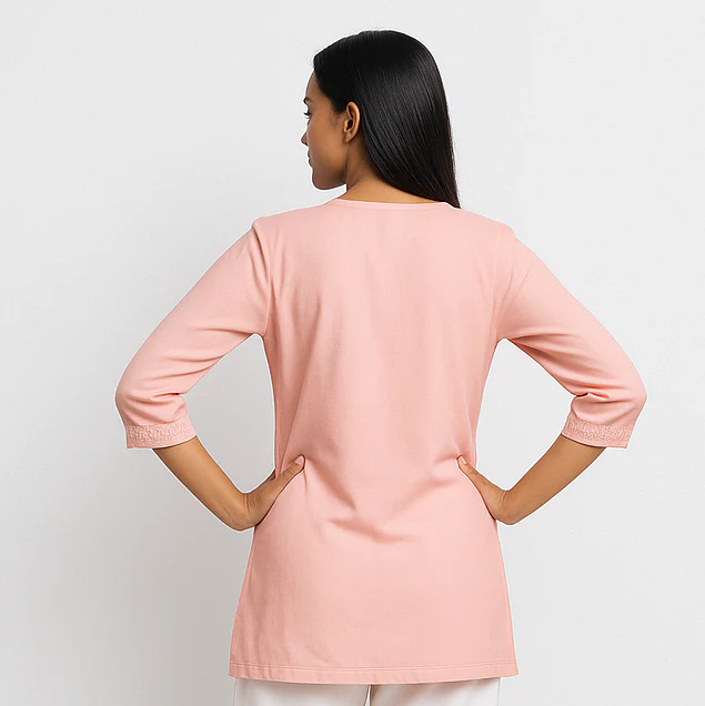 Embroidered Short Kurta - Image 8