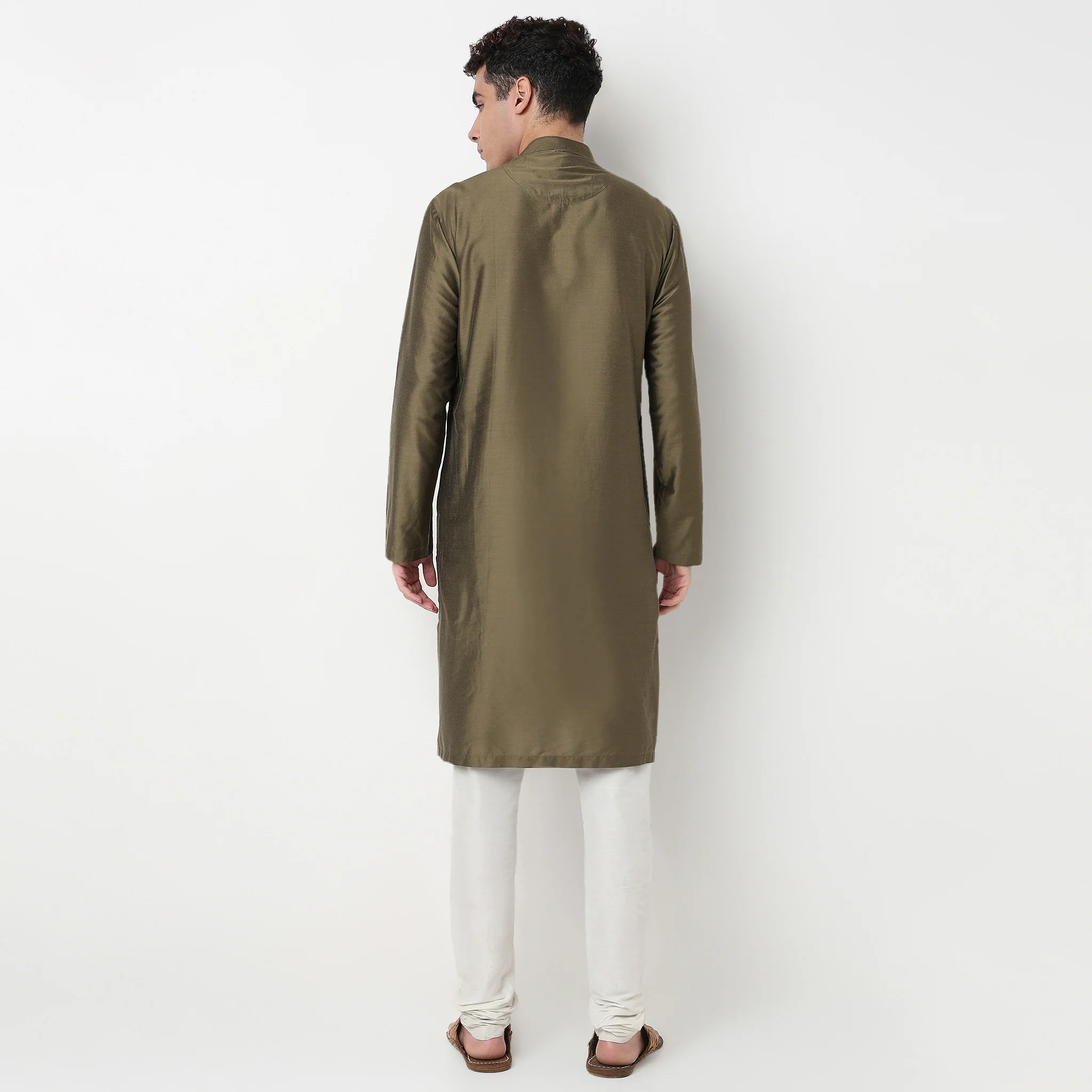 All Over Embroidered Long Kurta - Image 3