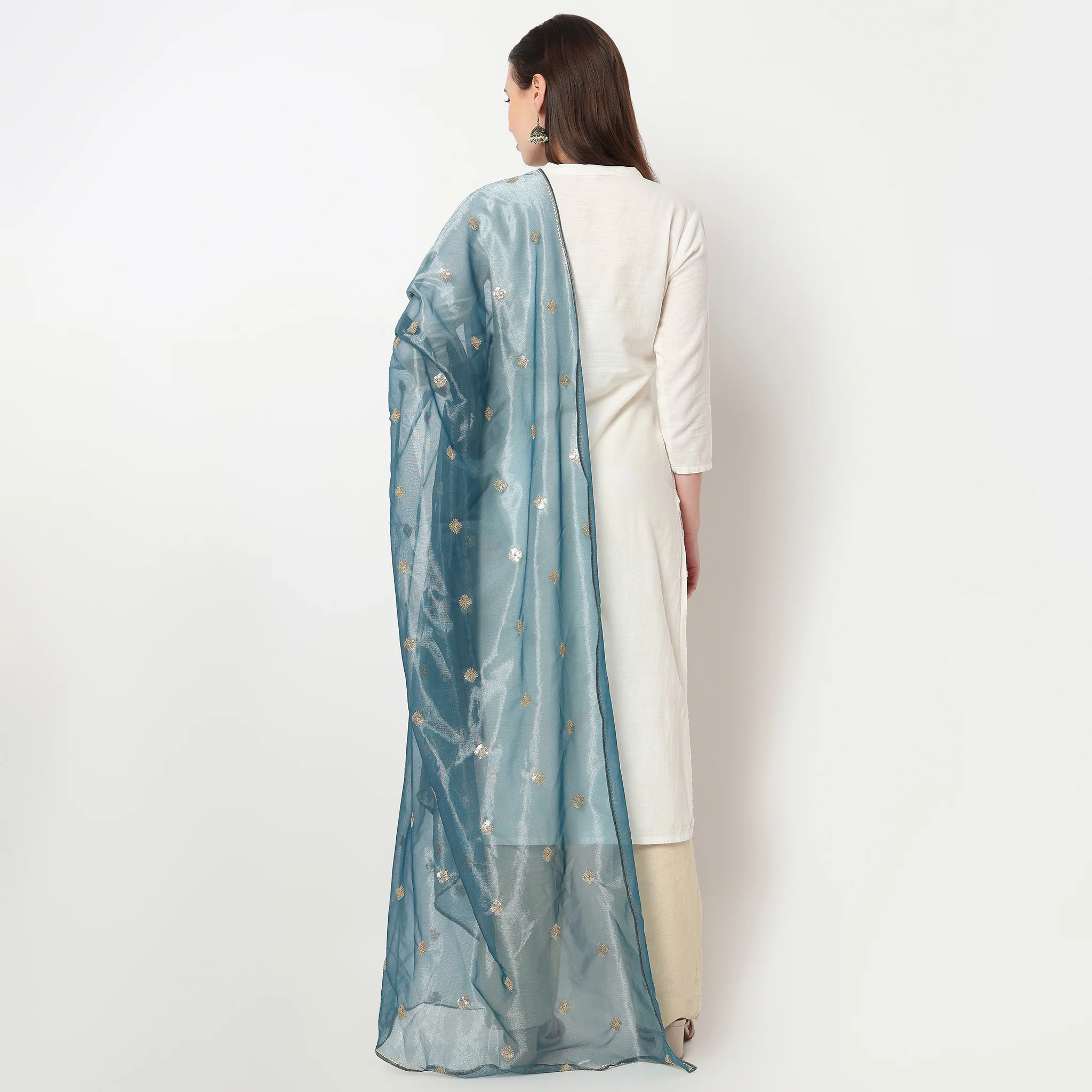 Embroidered Polyester Dupatta - Image 8