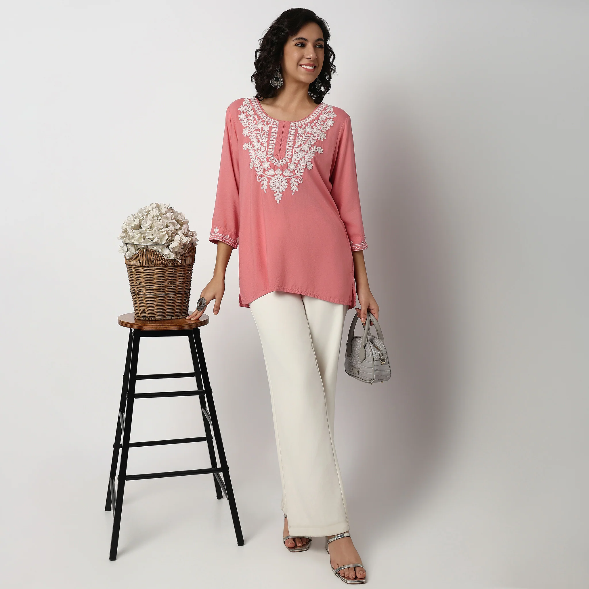 Embroidered Short Kurti